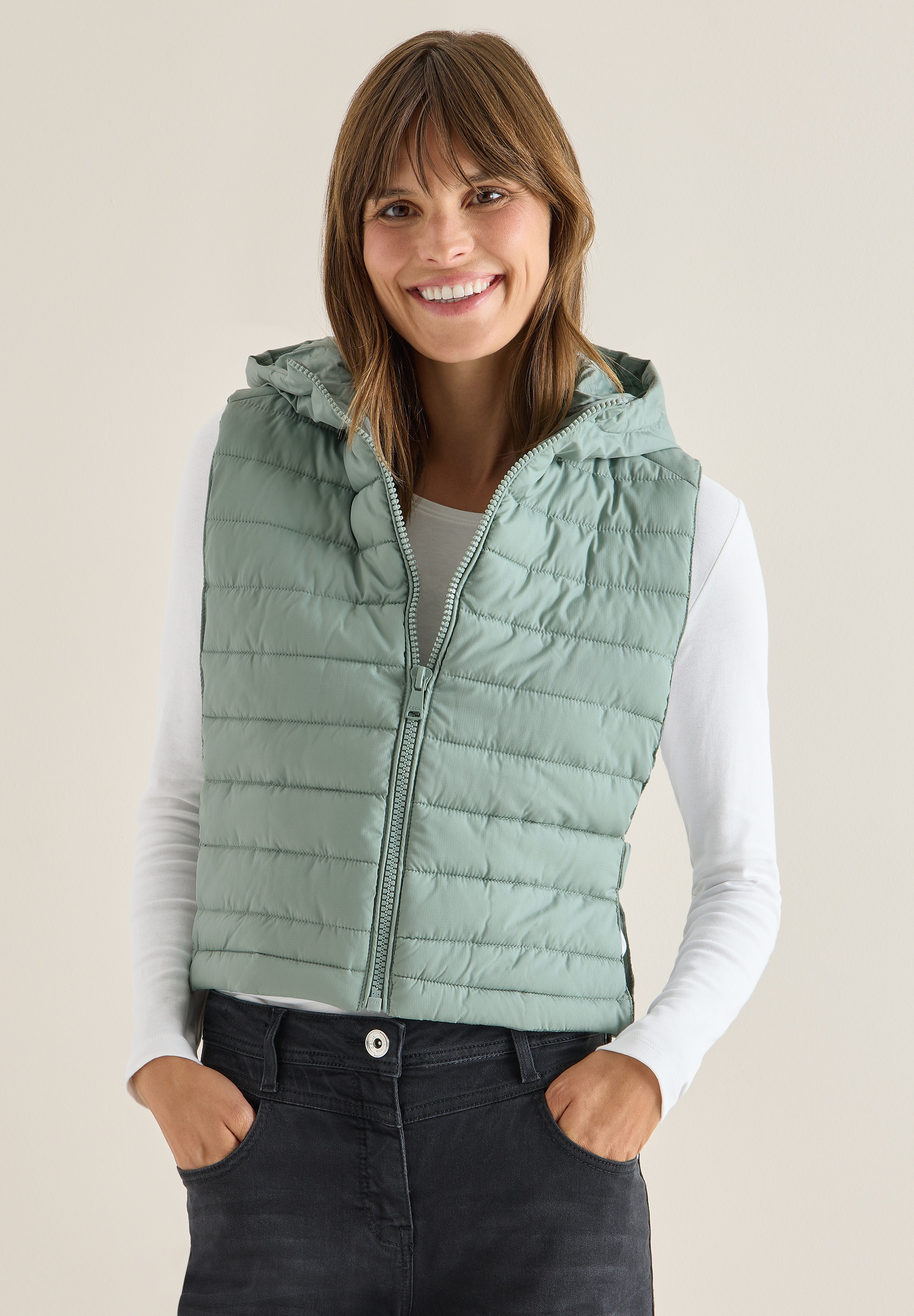 Cecil Steppweste mit Kapuze günstig online kaufen