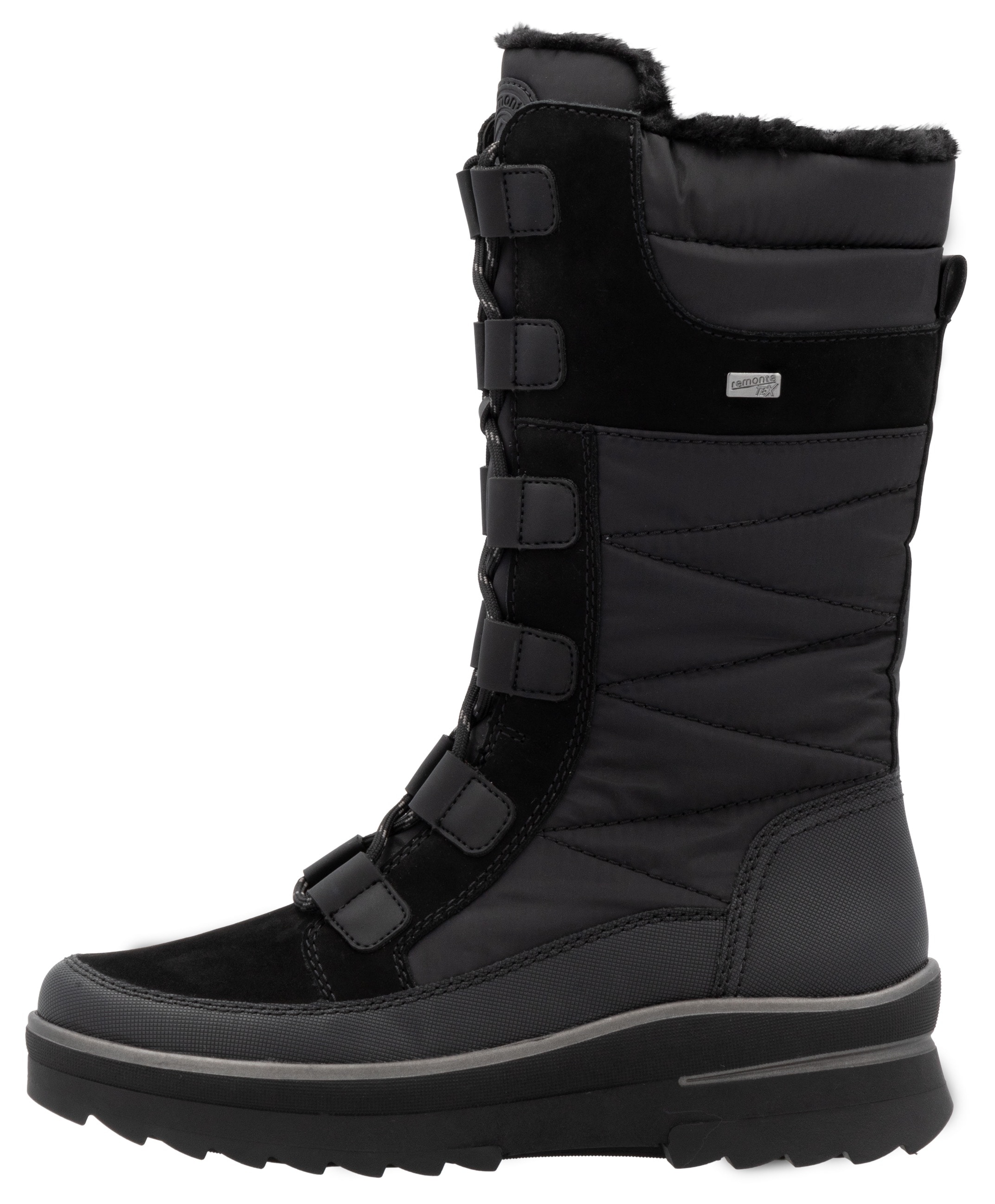 Remonte Winterstiefel, Keilabsatz, Schnürstiefel, Outdoorstiefel mit Innenreißverschluss