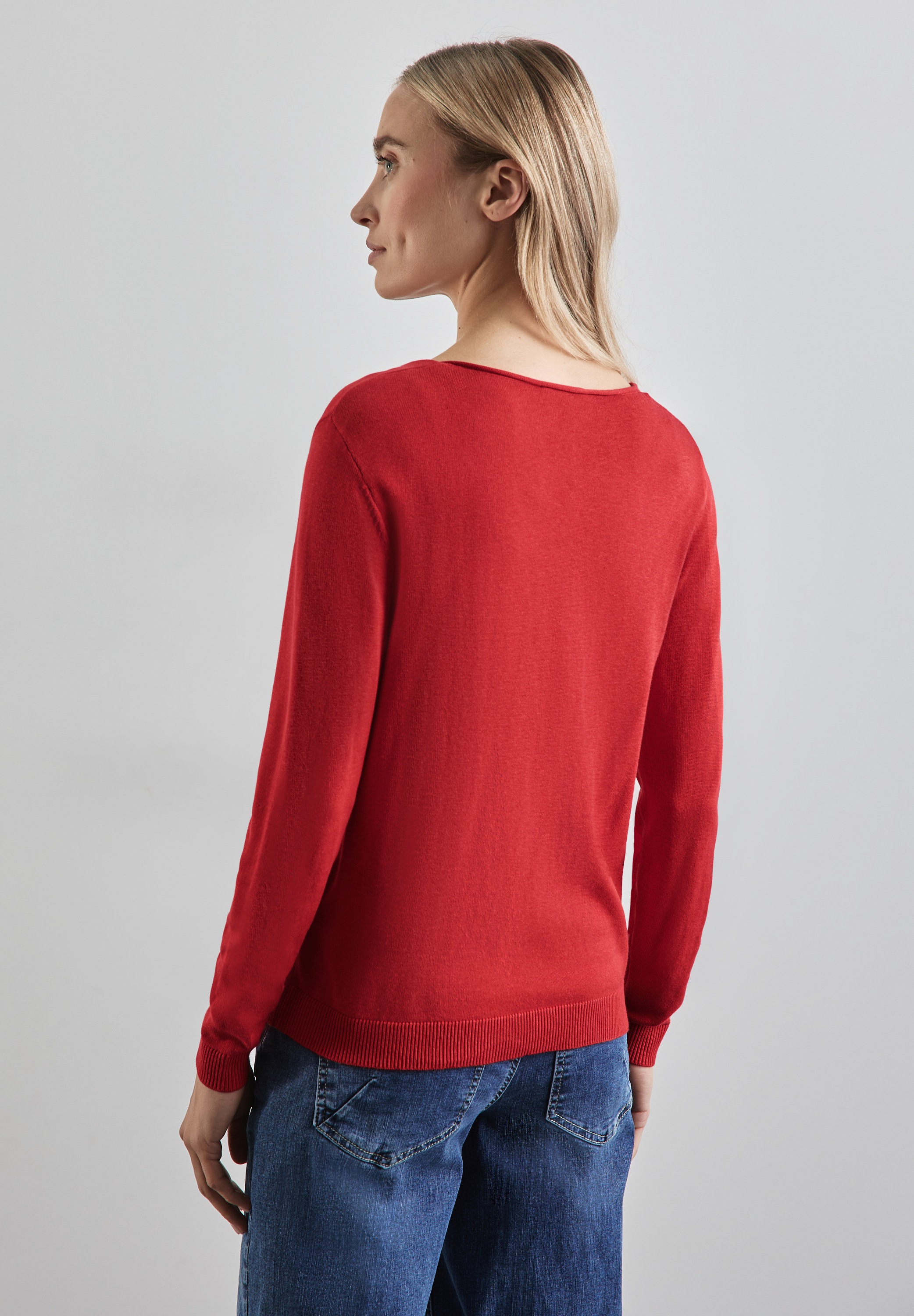 STREET ONE Strickpullover, mit V-Ausschnitt