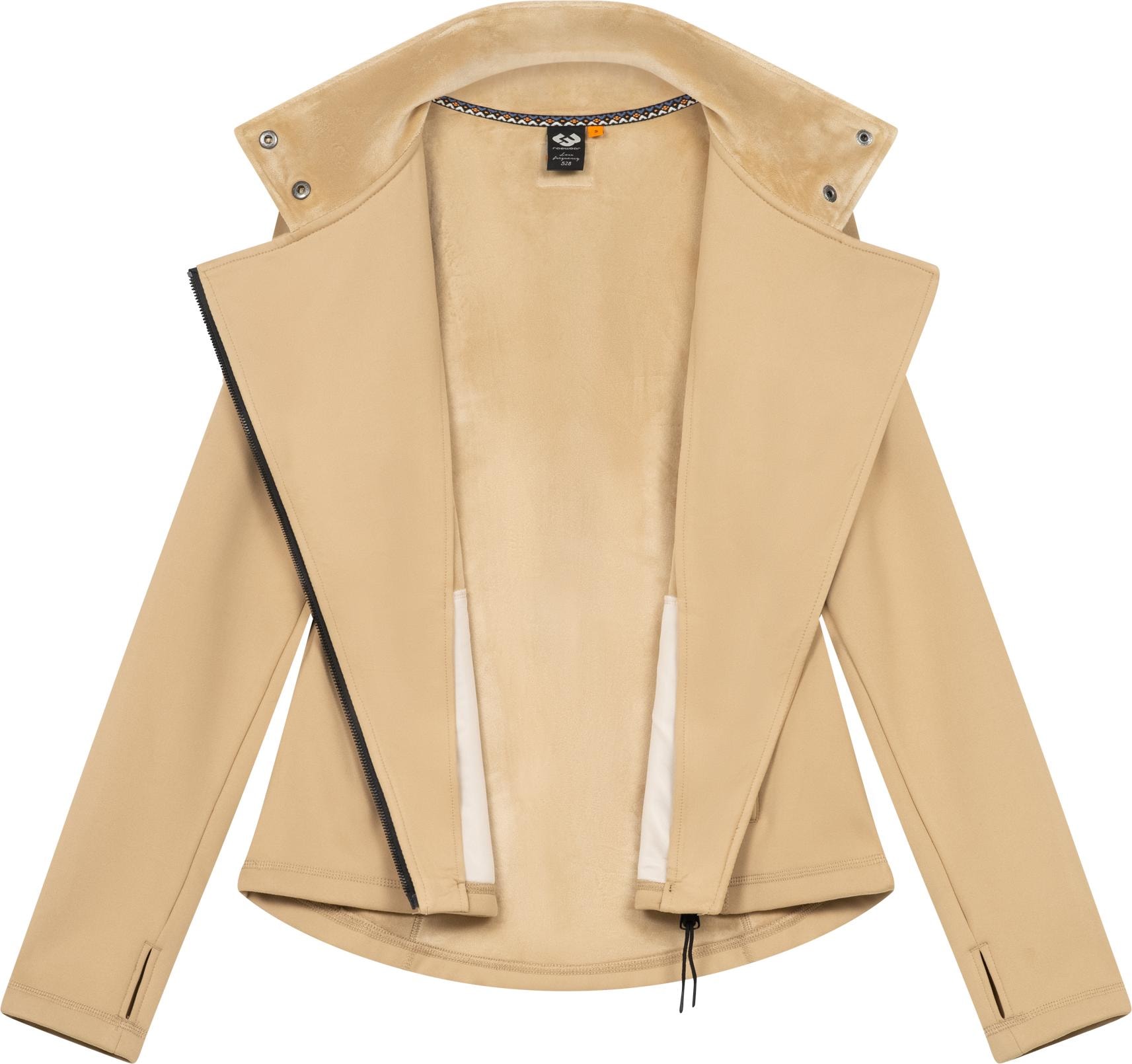 Ragwear Sweatjacke »Saskie«, Modische Damen Kapuzenjacke mit kuschlig weichem Innenfutter