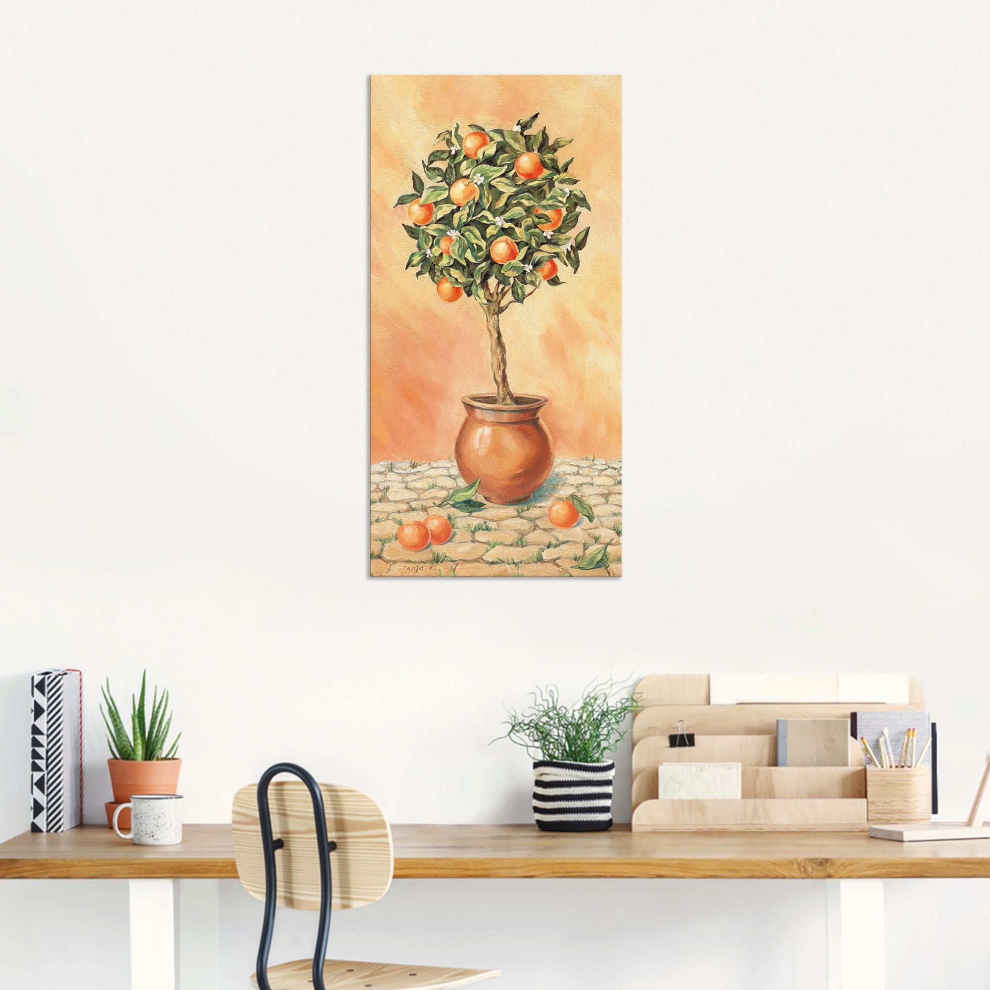 Artland Wandbild »Orangenbaum I«, Pflanzen, (1 St.), als Alubild, Outdoorbild, Leinwandbild, Wandaufkleber, versch. Größen