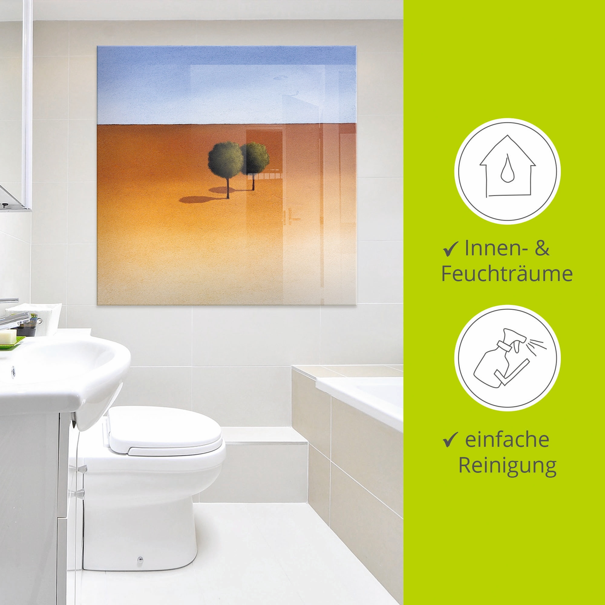 Artland Glasbild »Bäume«, Bäume, (1 St.), in verschiedenen Größen
