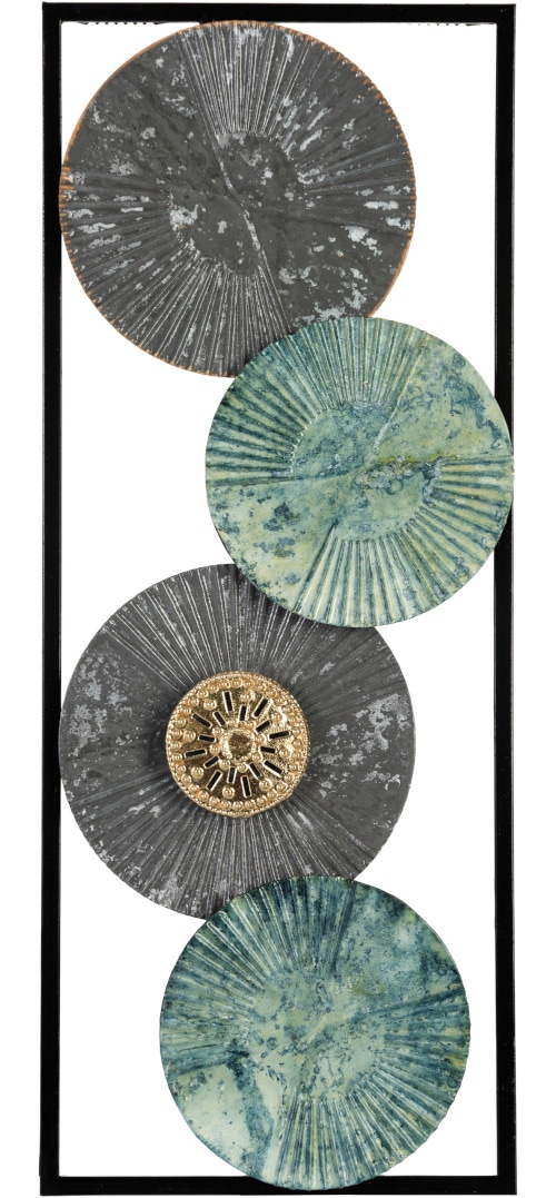 Bönninghoff Metallbild "ABSTRAKT – ORNAMENTE 20x50 cm – Deko modern" Abstrakt Formen Gegenstandslos Wanddekoration