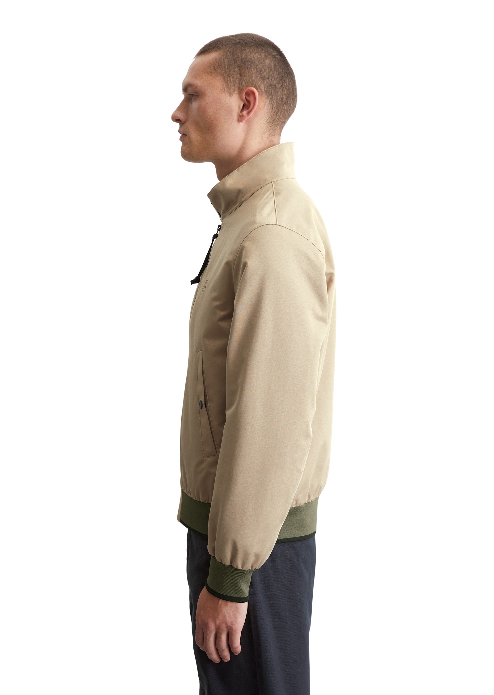 Marc O'Polo Outdoorjacke »aus wasserabweisendem Micro-Canvas«, ohne Kapuze
