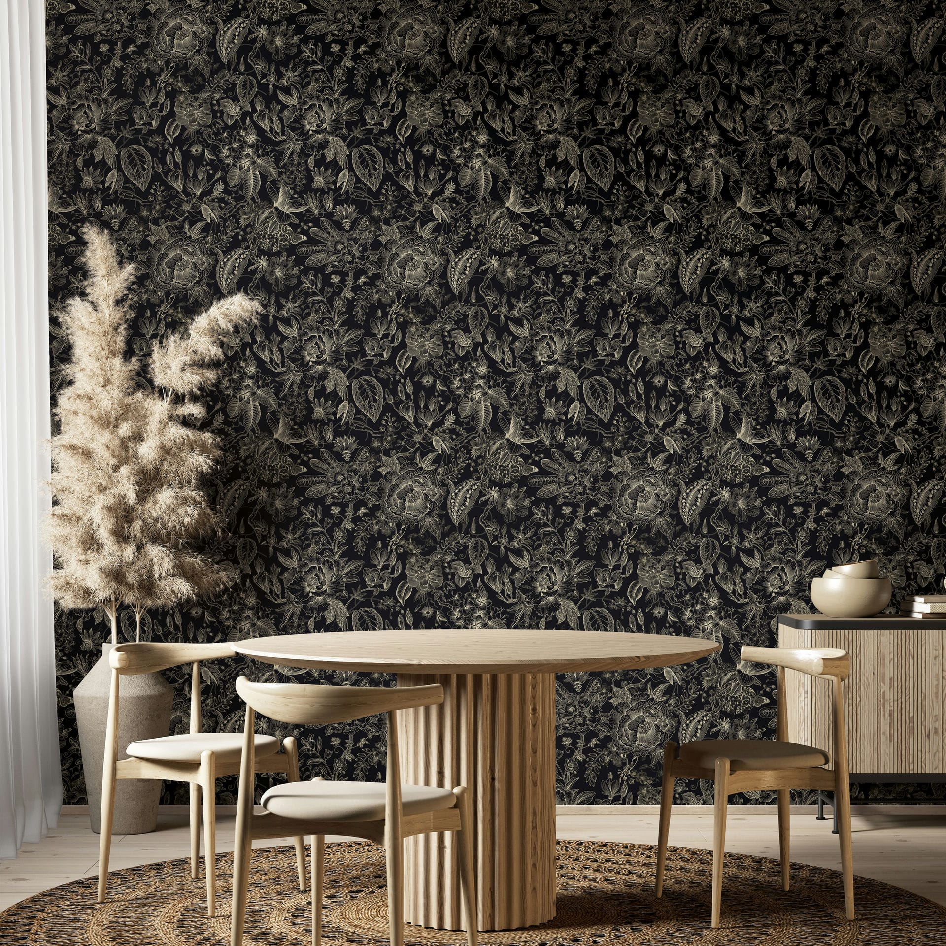 Marburg Vliestapete "Vista Shadow" floral für Wohnzimmer Schlafzimmer Küche