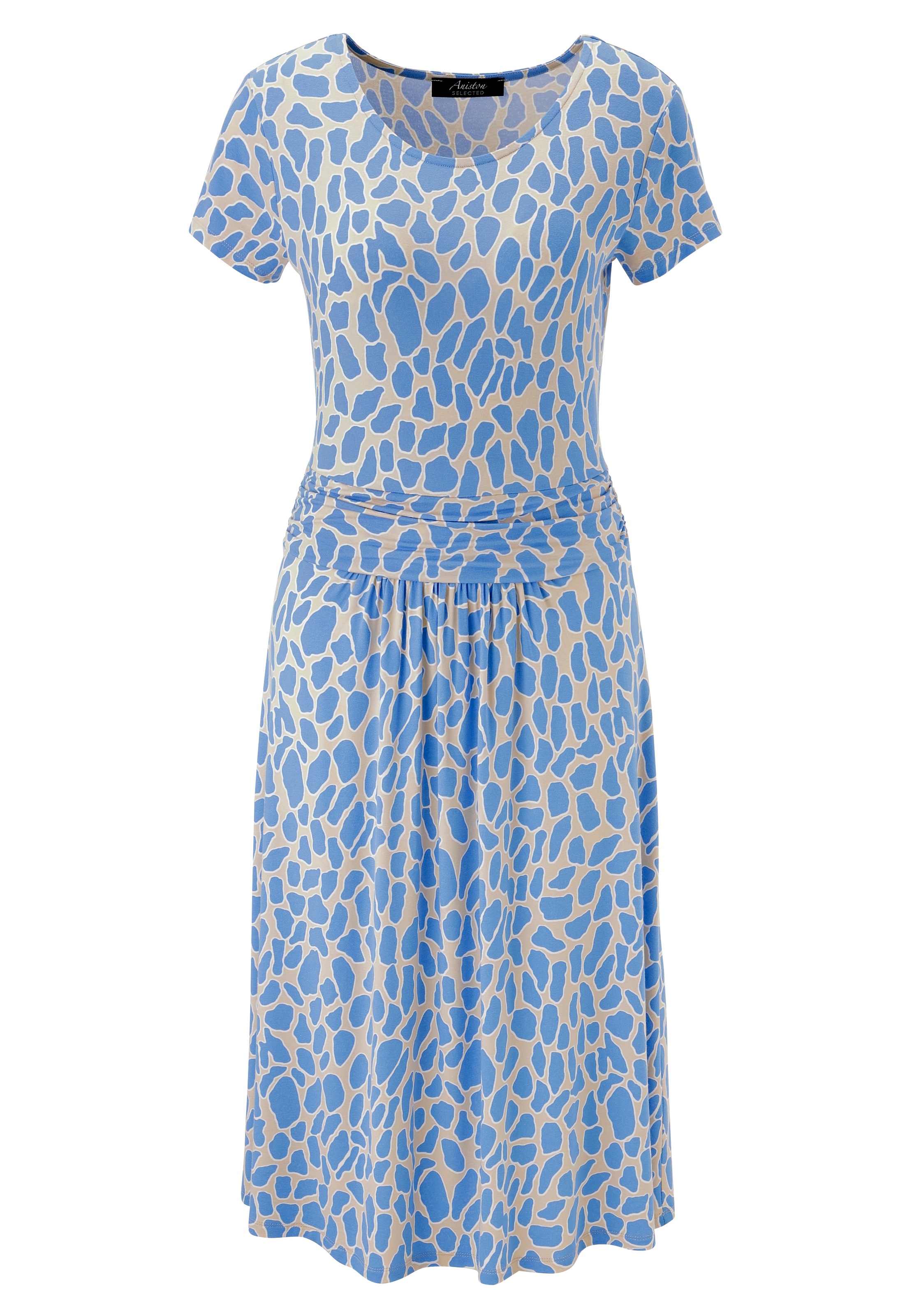 Thumbnail - Aniston SELECTED Jerseykleid mit gerafftem Bund in der Taille - NEUE KOLLEKTION