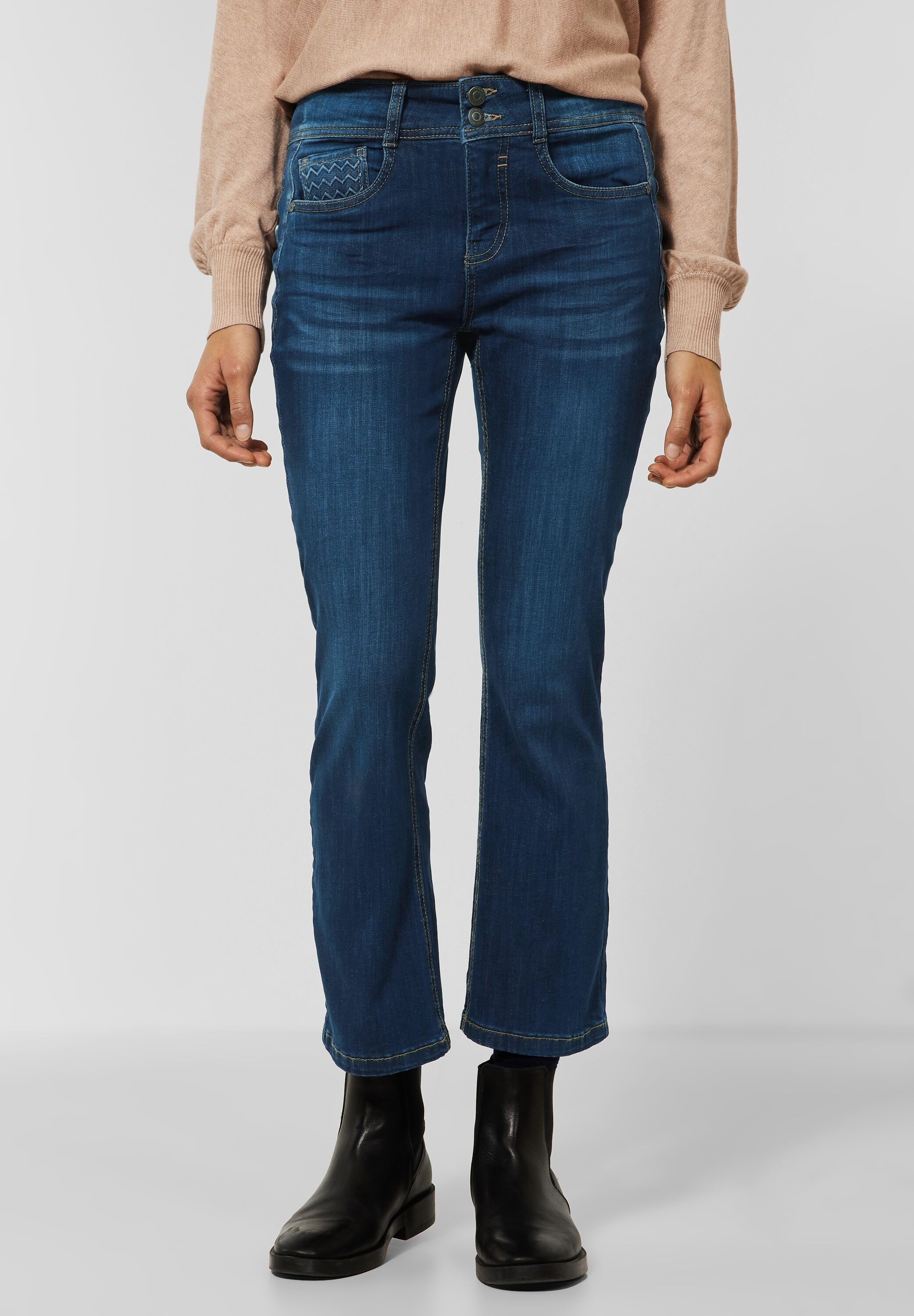STREET ONE Bootcut-Jeans, 5-Pocket-Style
