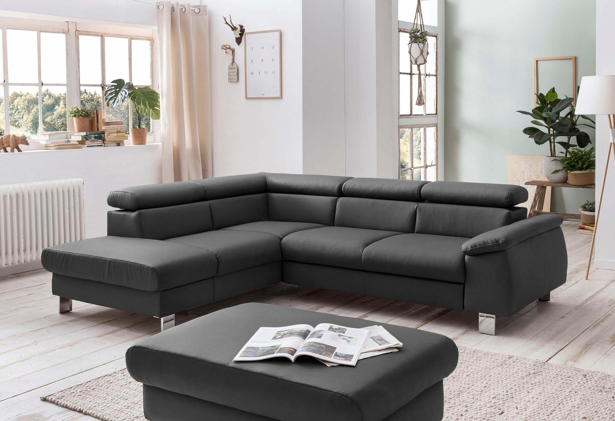 COTTA Polstergarnitur "Komaris L-Form", (Set), Set bestehend aus: Ecksofa m günstig online kaufen