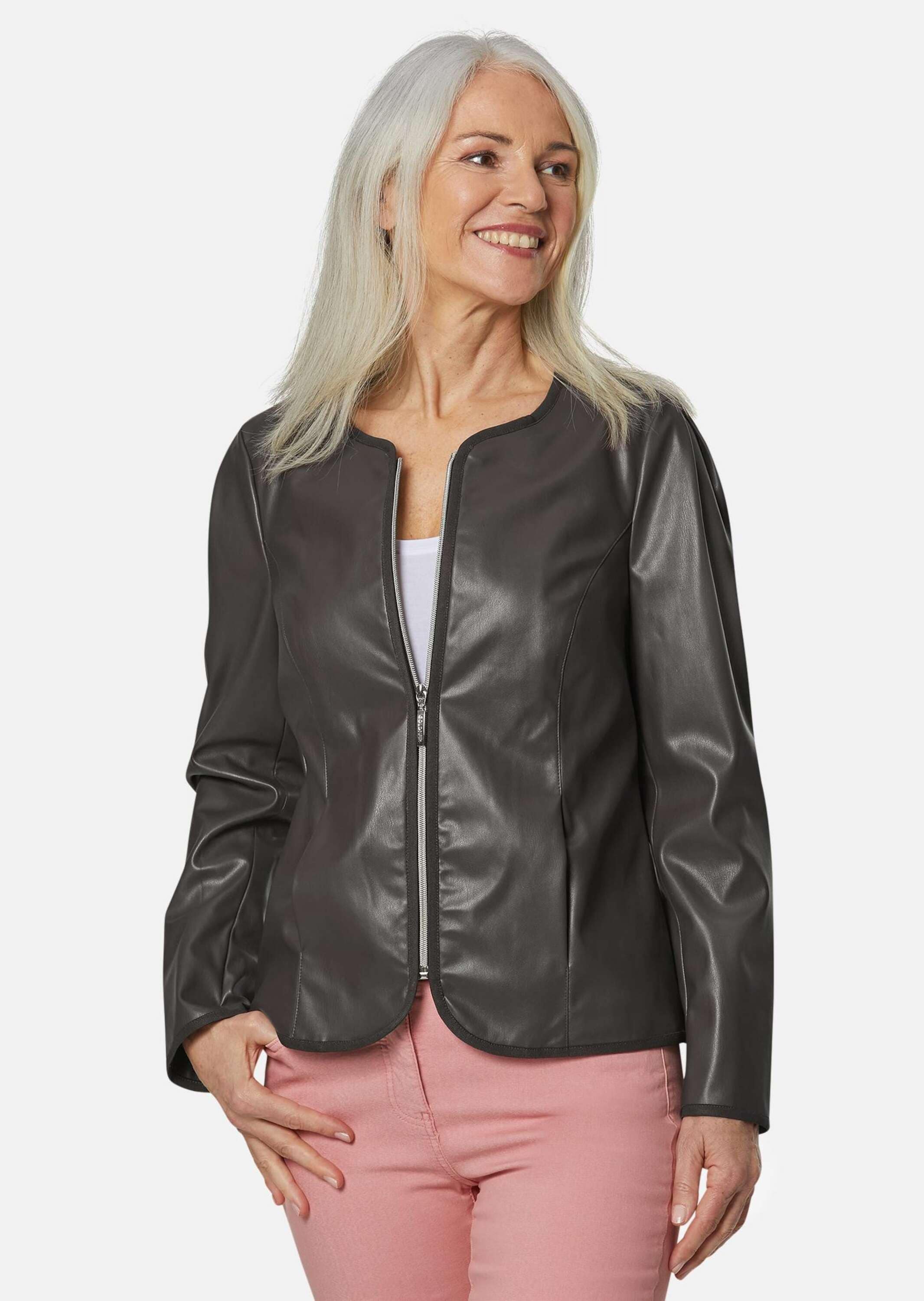 GOLDNER Lederimitatjacke »Lederimitatjacke Ausdrucksstarke Lederimitatjacke mit supersoftem Griff«