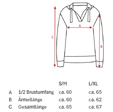 Zwillingsherz Hoodie »"Smile Everyday Enjoy"« mit V-Ausschnitt, großer Botschaft auf dem Rücken, Kapuze, Kordelzug