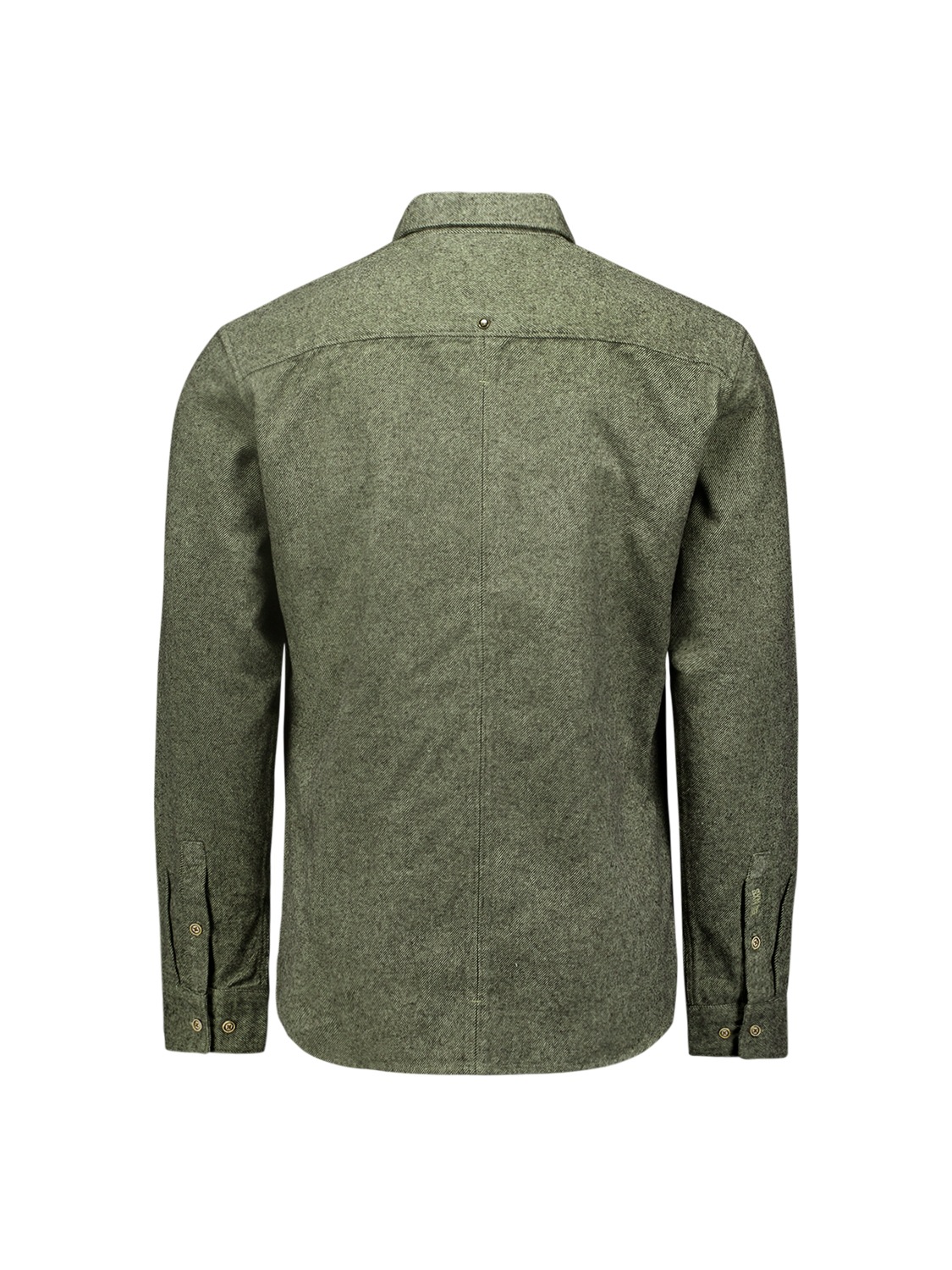 NO EXCESS Langarmhemd »No Excess Zweifarbiges Twill-Hemd«