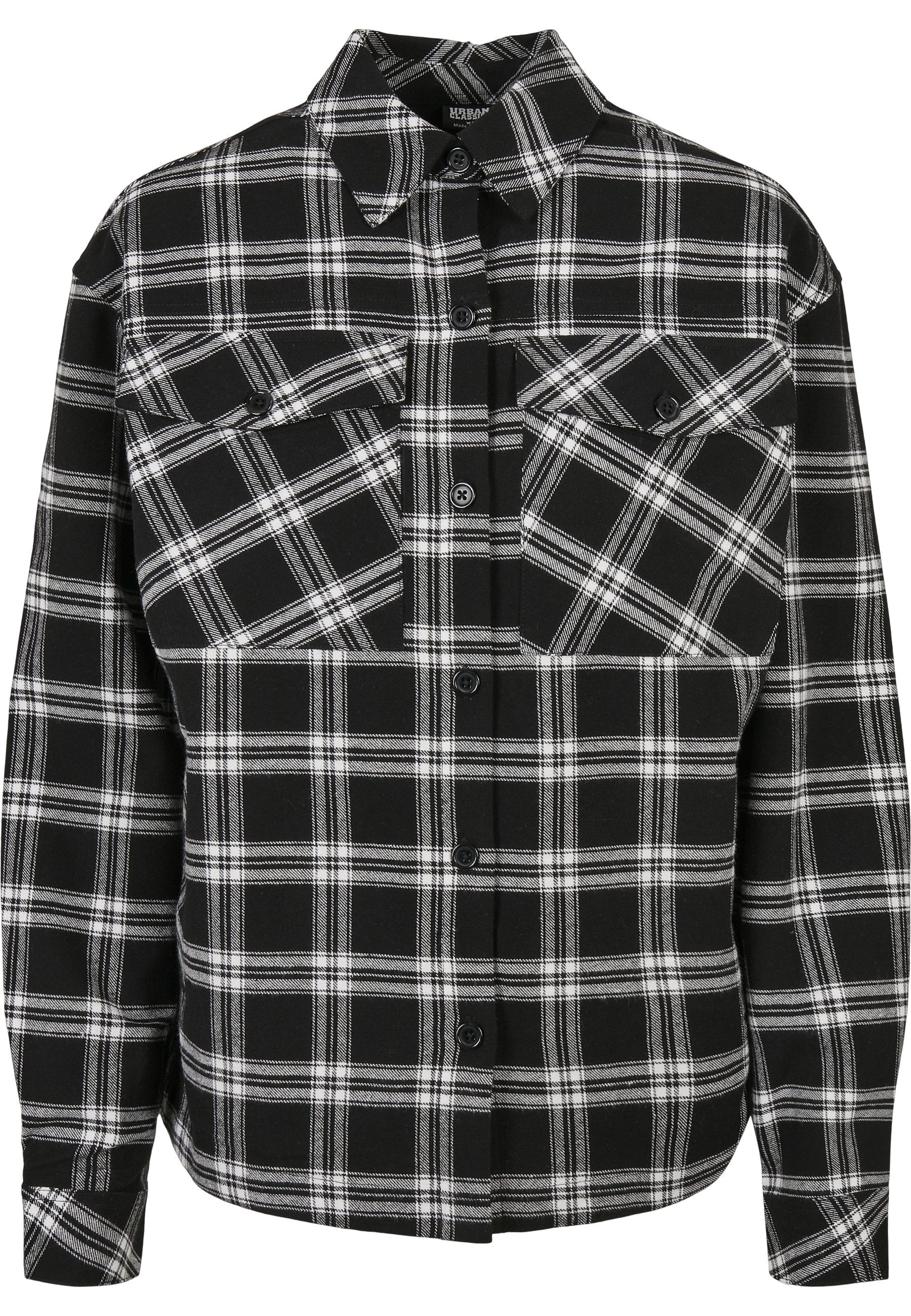 Urban Classics Langarmhemd "Urban Classics Damen Ladies Oversized Overshirt" 1 Stk.