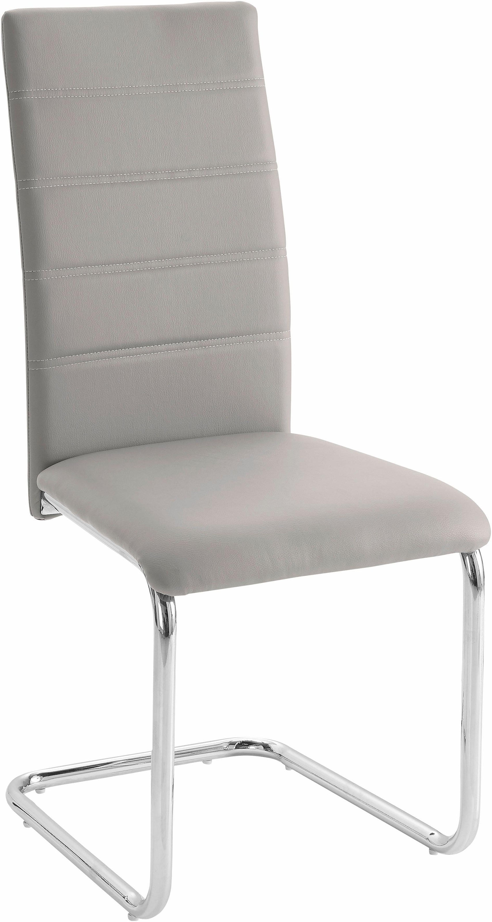 INOSIGN Essgruppe »Normadora«, (Set, 5 tlg.), mit Glastisch, Freischwinger belastbar bis 120 KG