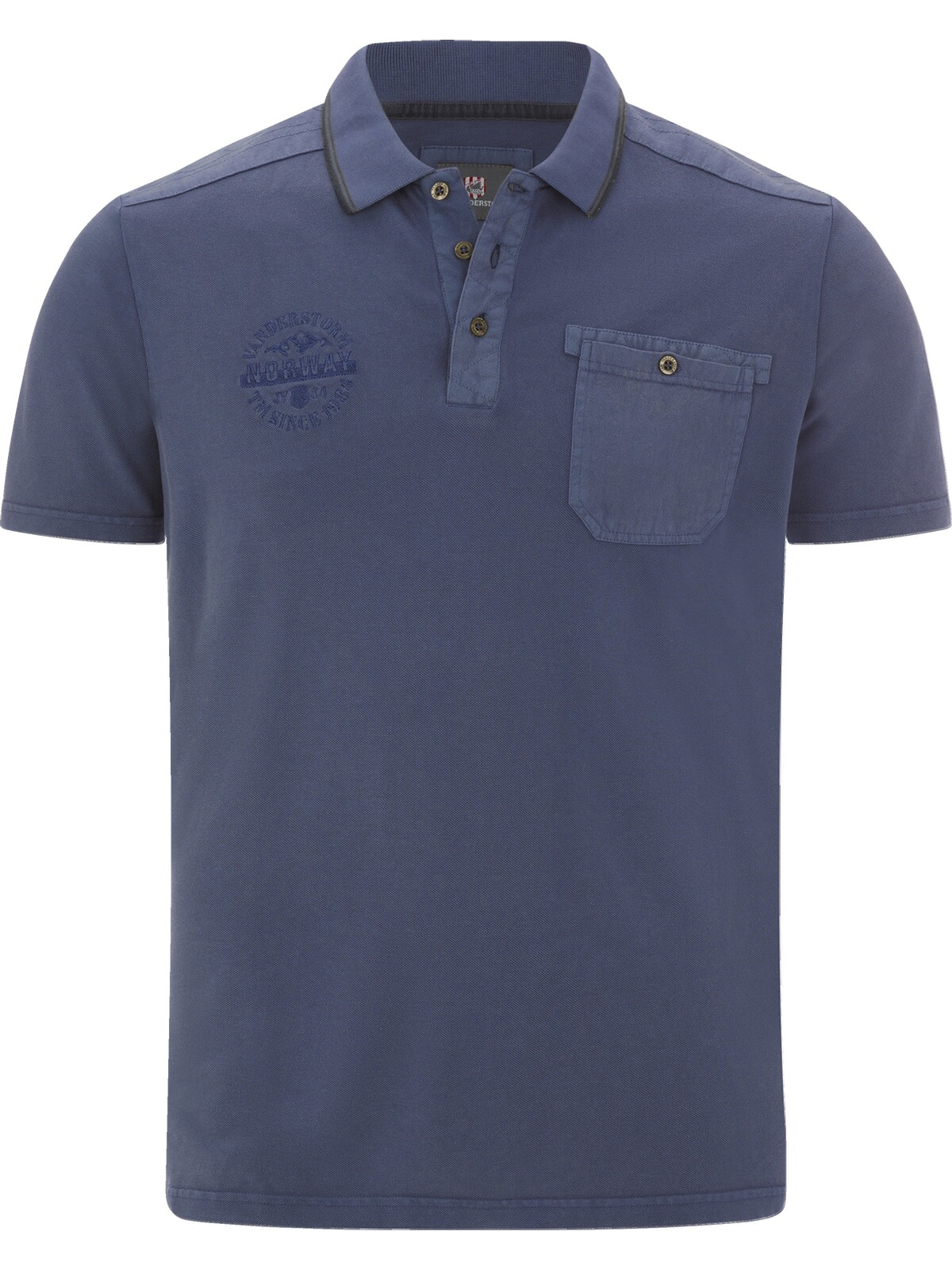 Jan Vanderstorm Poloshirt »Poloshirt GUNHELM«, (1 tlg.), mit Brusttasche