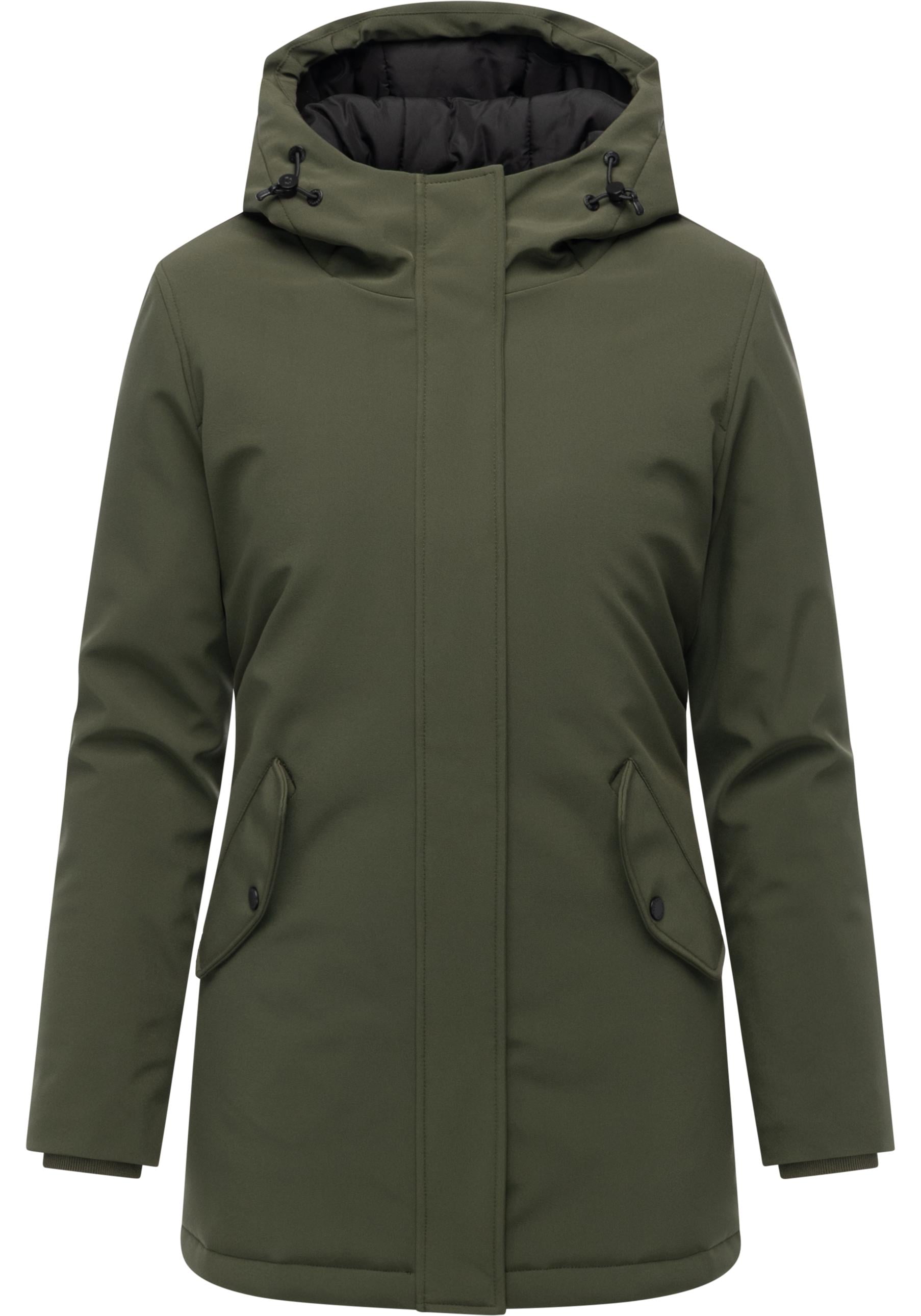 Ragwear Softshellmantel »Navanuti« Wasserdichter Übergangsmantel mit Kapuze