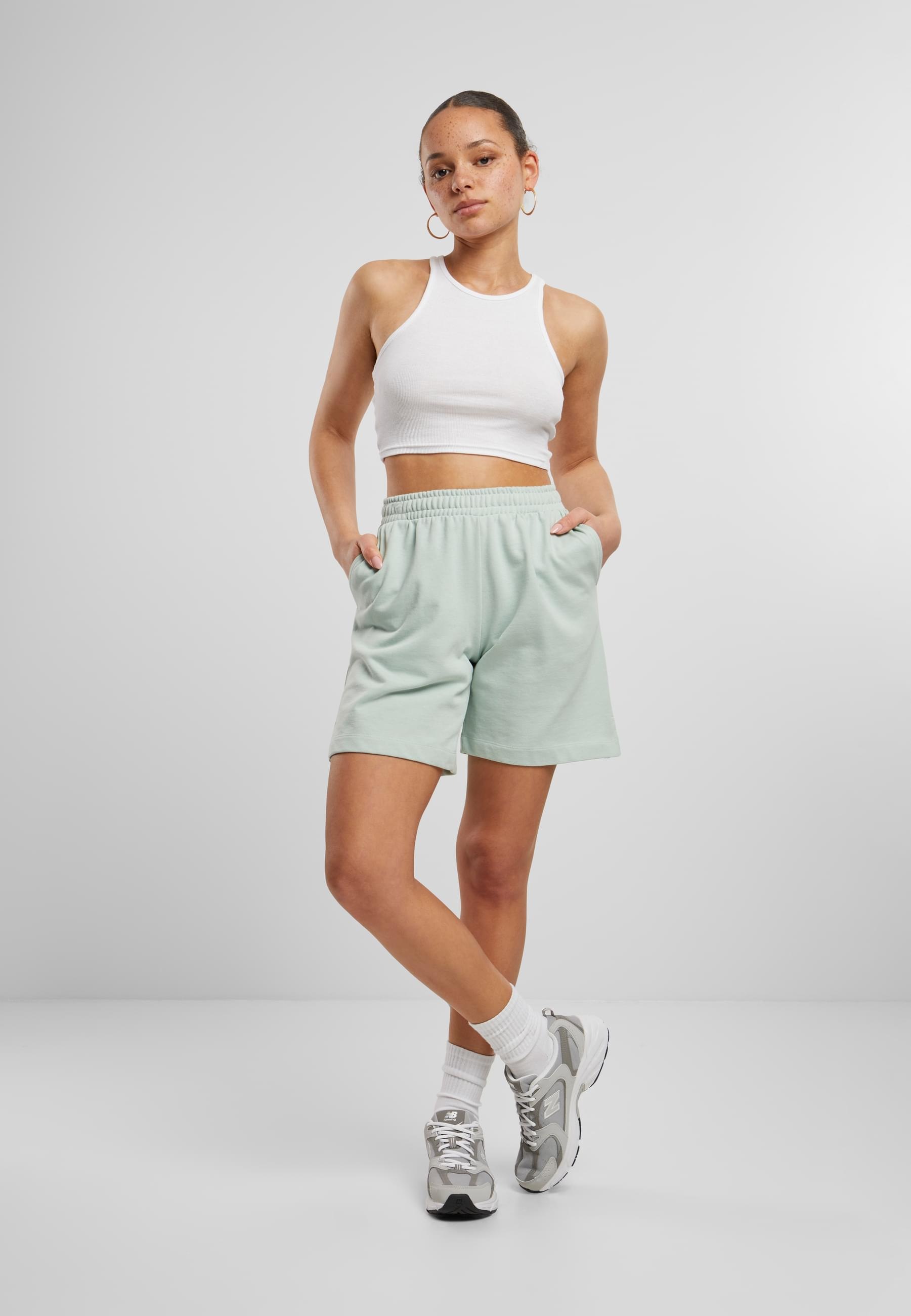 URBAN CLASSICS Sweatshorts »Urban Classics Damen Ladies Organic Terry Bermuda Pants«, (1 tlg.)