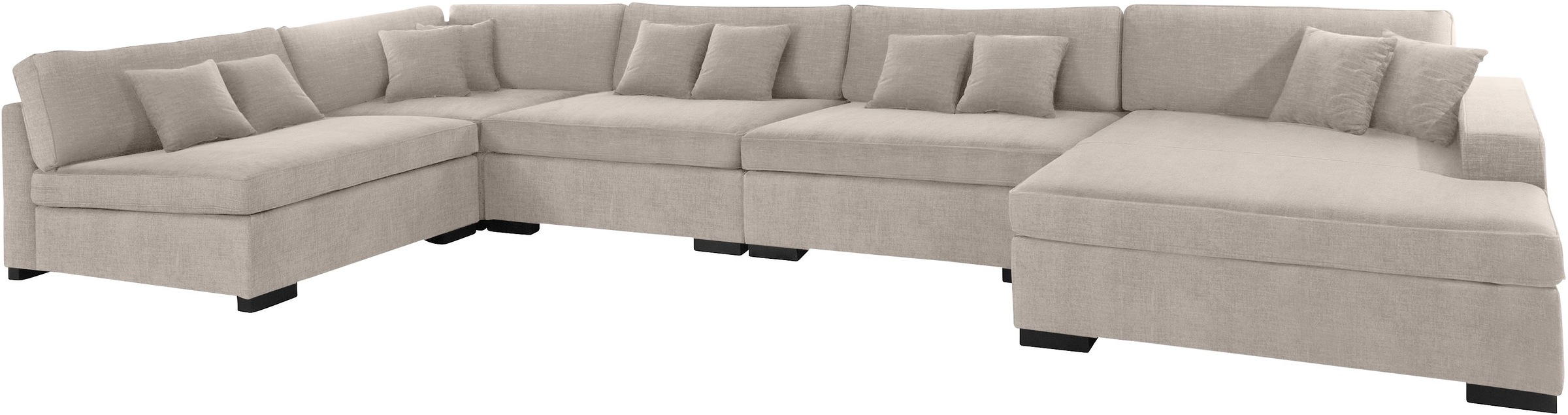 Guido Maria Kretschmer Home&Living Wohnlandschaft »Skara XXL U-Form«, Lounge-Sofa XXL mit Federkern-Polsterung, in vielen Bezugsvarianten