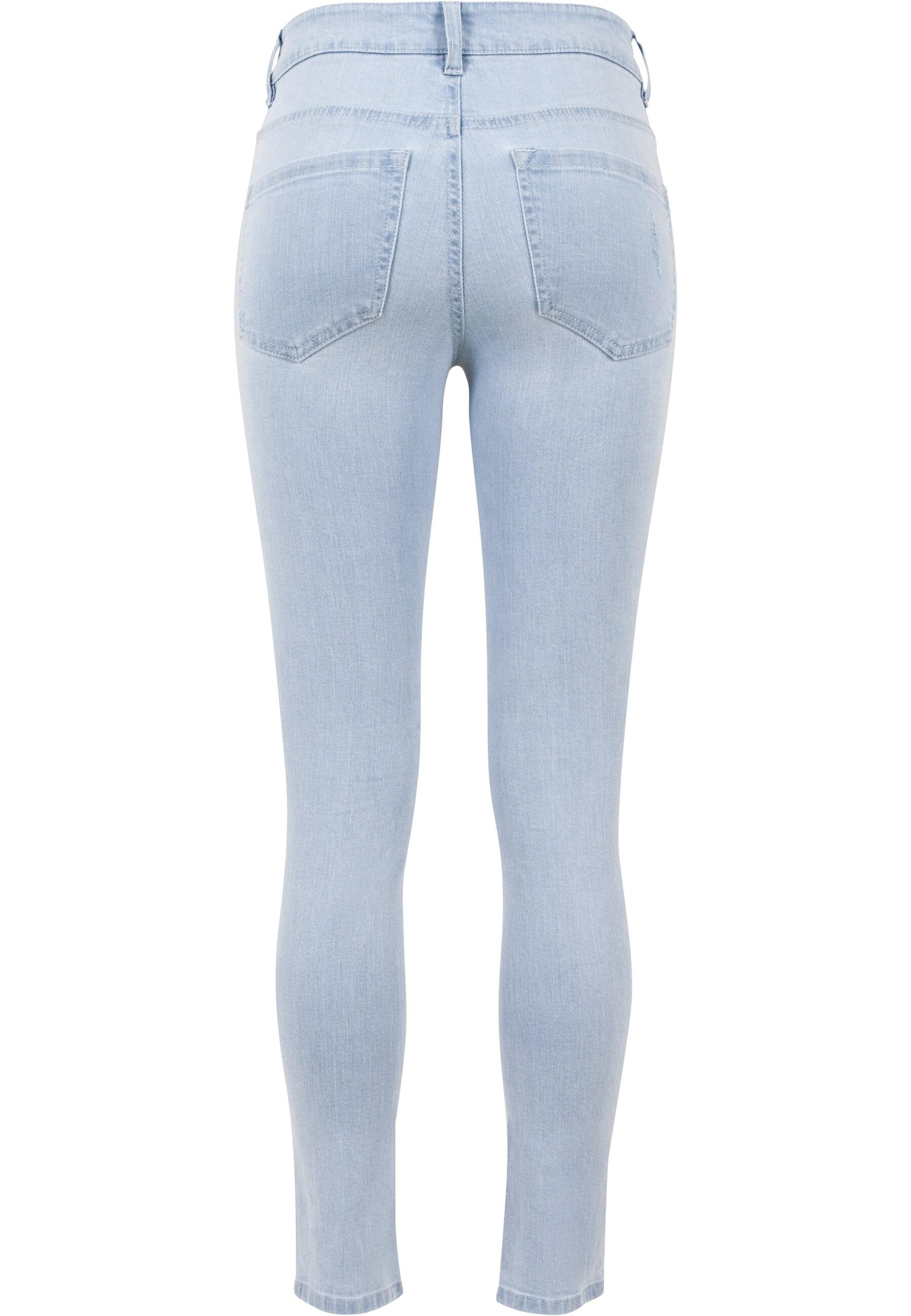 URBAN CLASSICS Bequeme Jeans »Urban Classics Damen Ladies High Waist Skinny Denim Pants«, (1 tlg.)