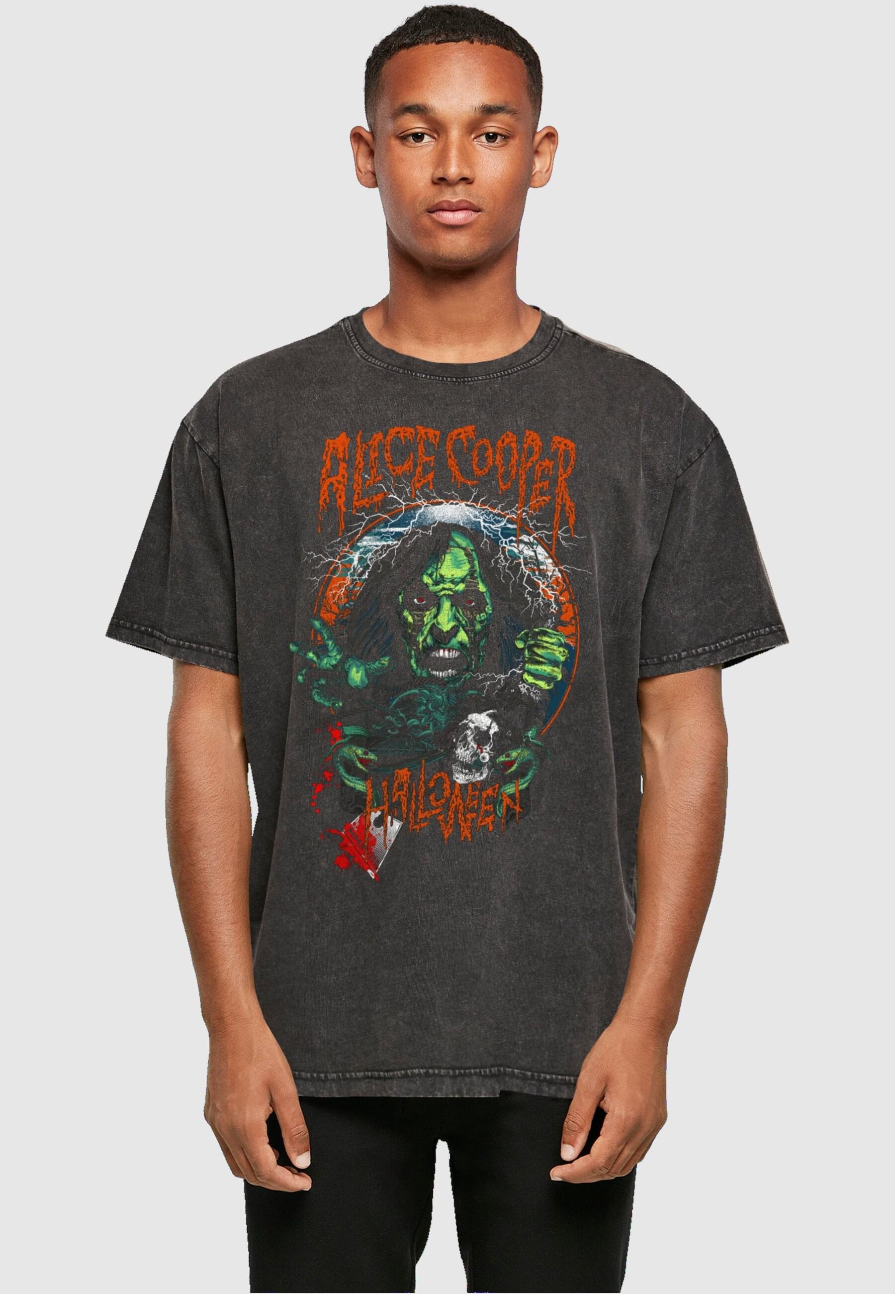 Merchcode T-Shirt »Merchcode Herren Alice Cooper - Guillotine Washed Oversize Tee«, (1 tlg.)