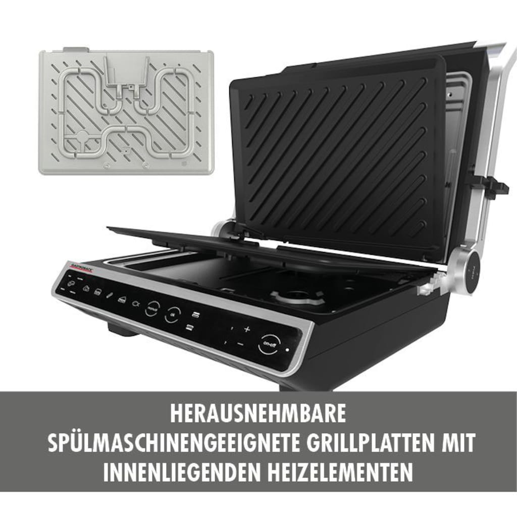 Gastroback Kontaktgrill »42542 Design BBQ Advanced Smart«, 2000 W