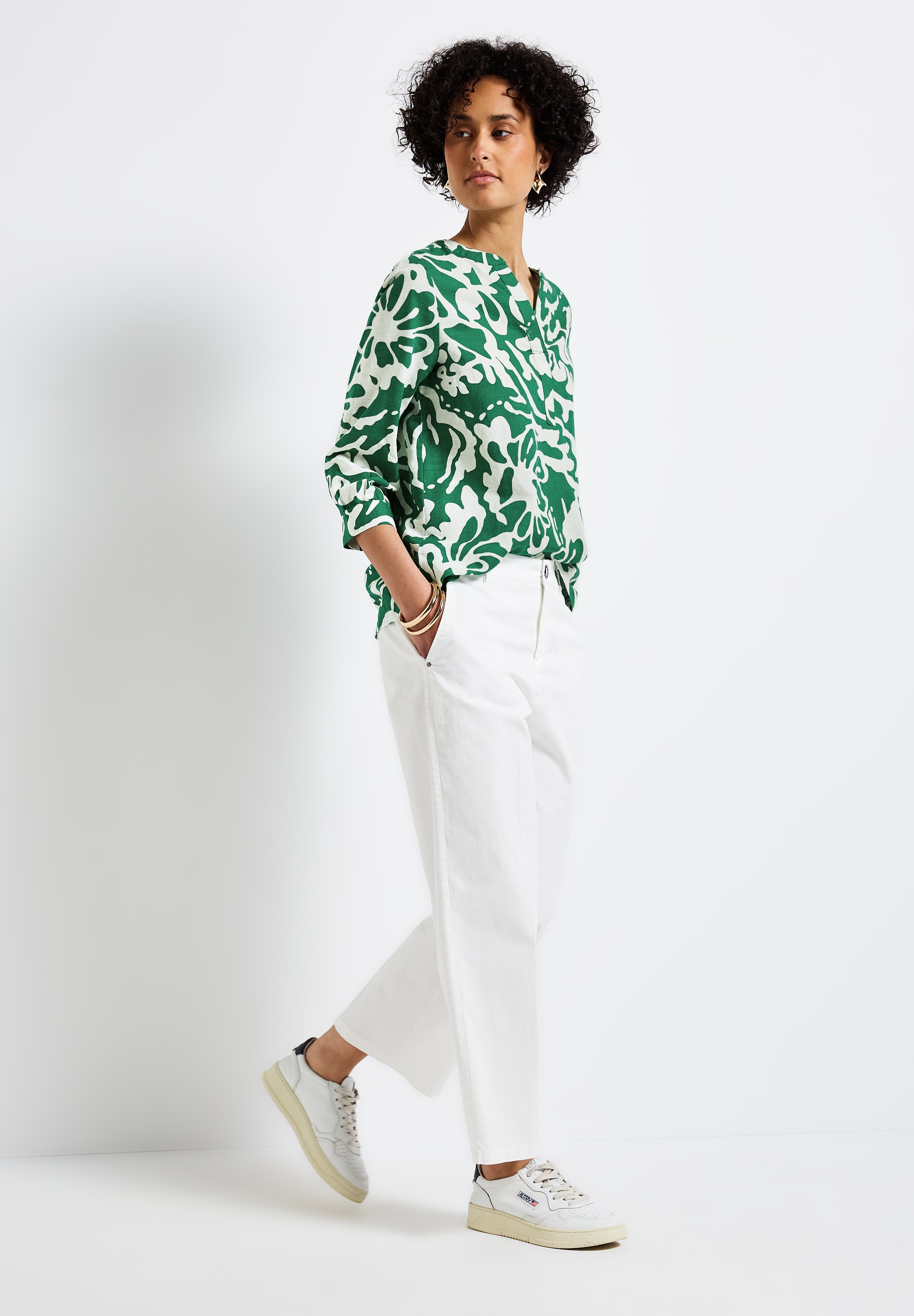 STREET ONE Klassische Bluse, mit All-Over Print