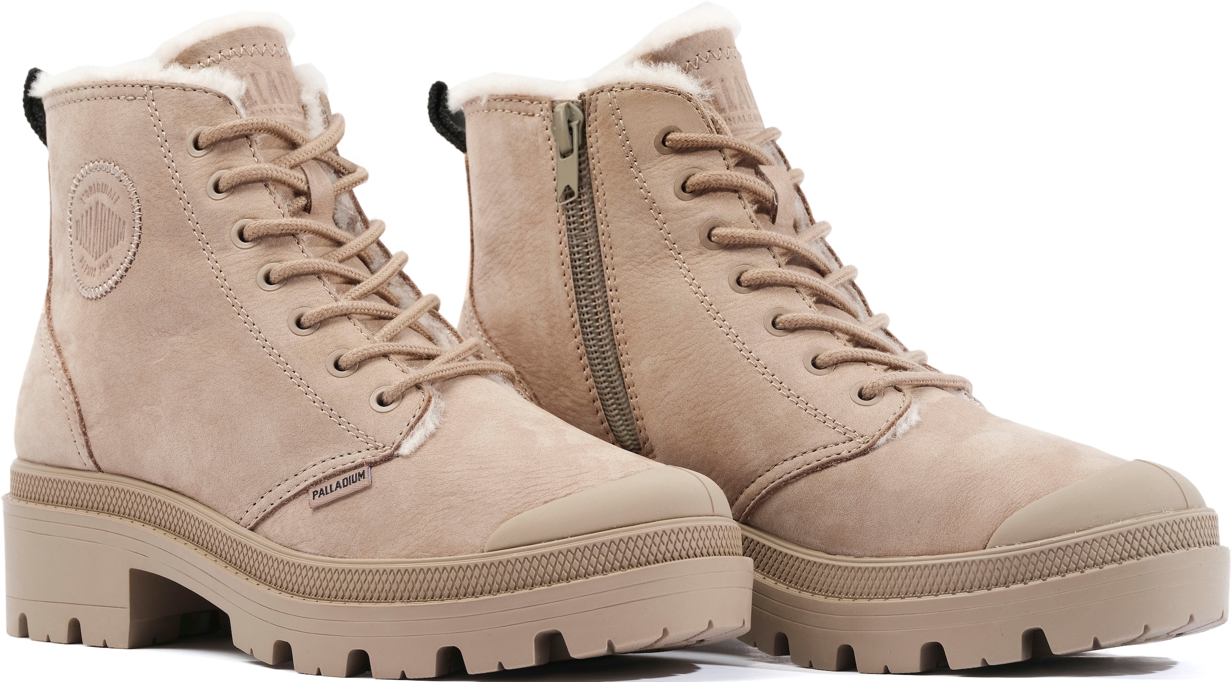 Palladium Schnürboots "PALLABASE NBK ZIP WL", gefüttert