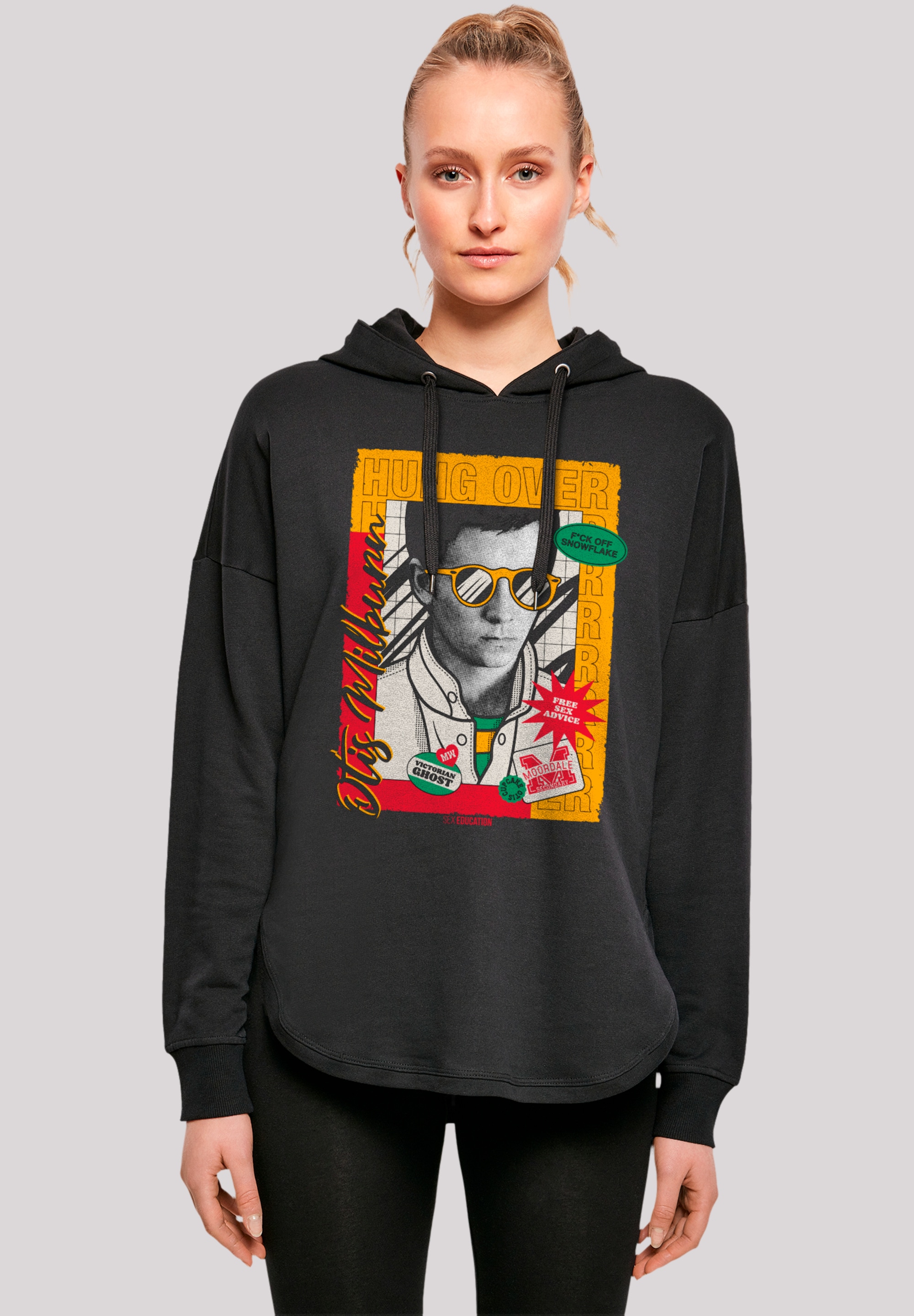 F4NT4STIC Kapuzenpullover "Sex Education Otis Hung Over Collage", Premium Qualität