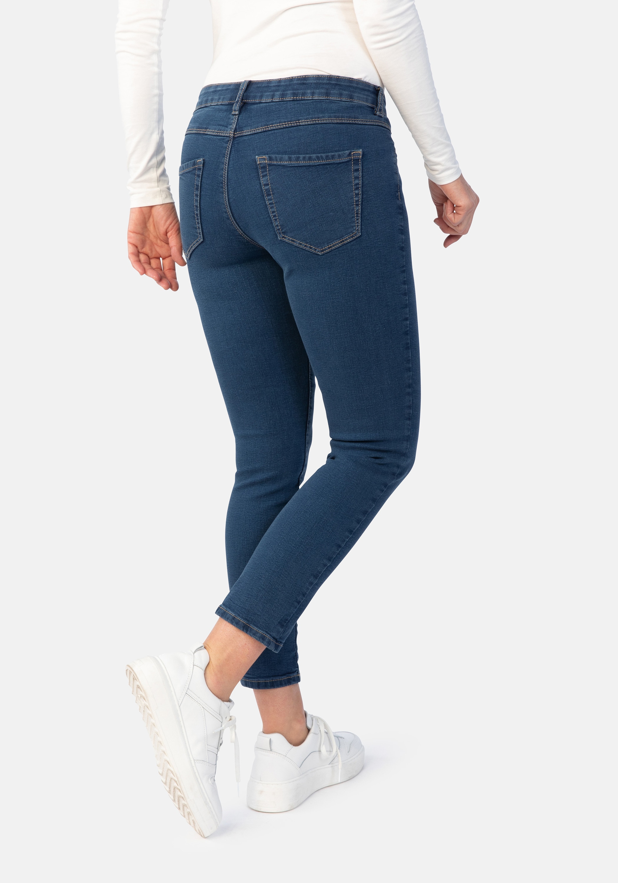STOOKER WOMEN 5-Pocket-Jeans »Florenz Denim Slim Fit«, Slim Fit Casual Clean Wash Denim Jeans für Damen