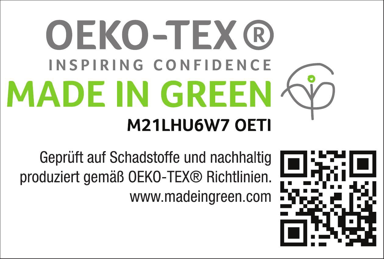 Haeussling 3-Kammer-Kopfkissen »GRÖNLAND Made in Green«, Füllung: Außenkammer 90% Daunen, 10% Federn; Innenkammer 100% Federn, Bezug: 100% Baumwolle, (1 St.), nachhaltiges, hochwertiges Daunenprodukt "Made in Green" zertifiziert