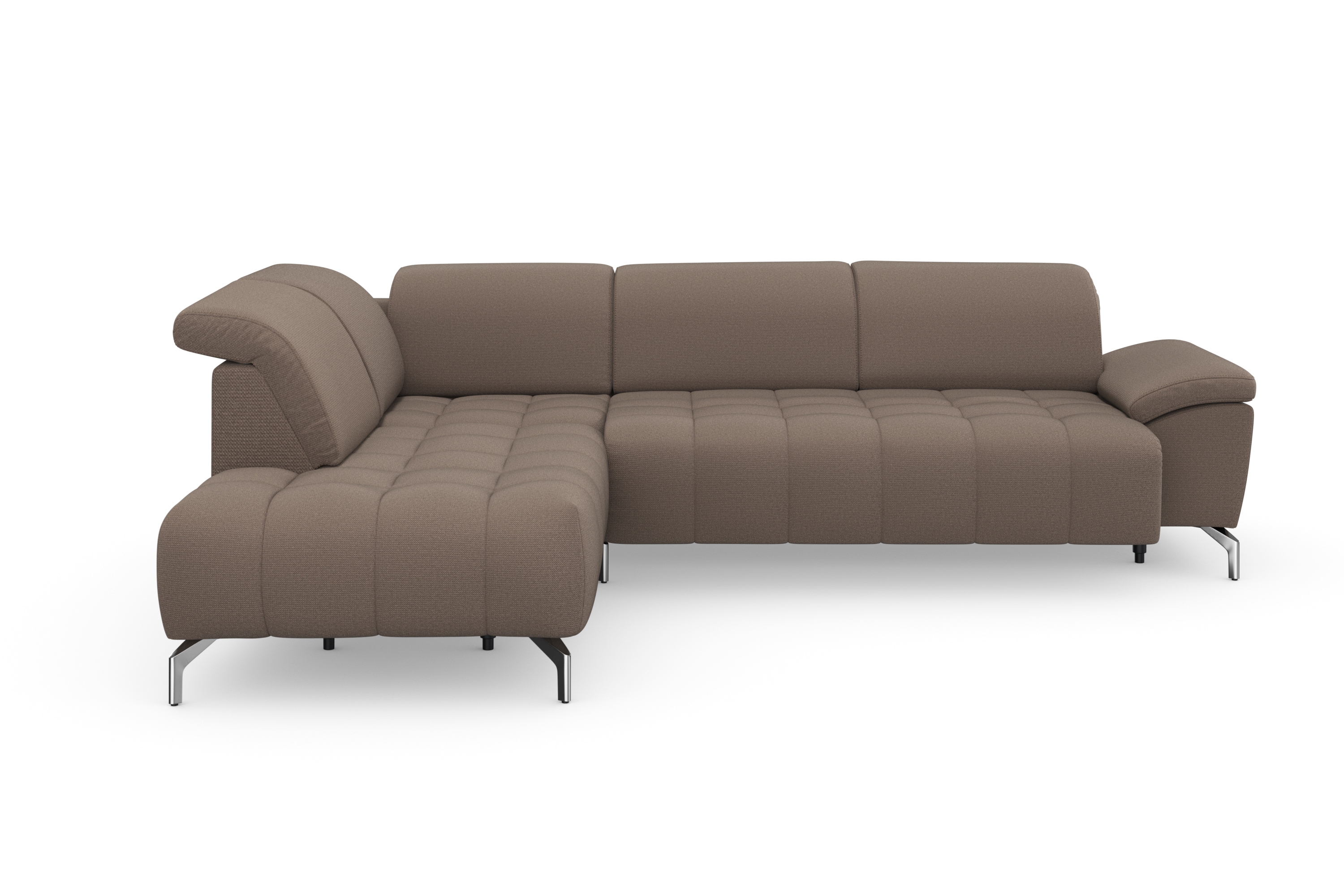 sit&more Ecksofa "Cool L-Form" wahlweise mit Kopfteilverstellung und Vorziehsitz, motorisch