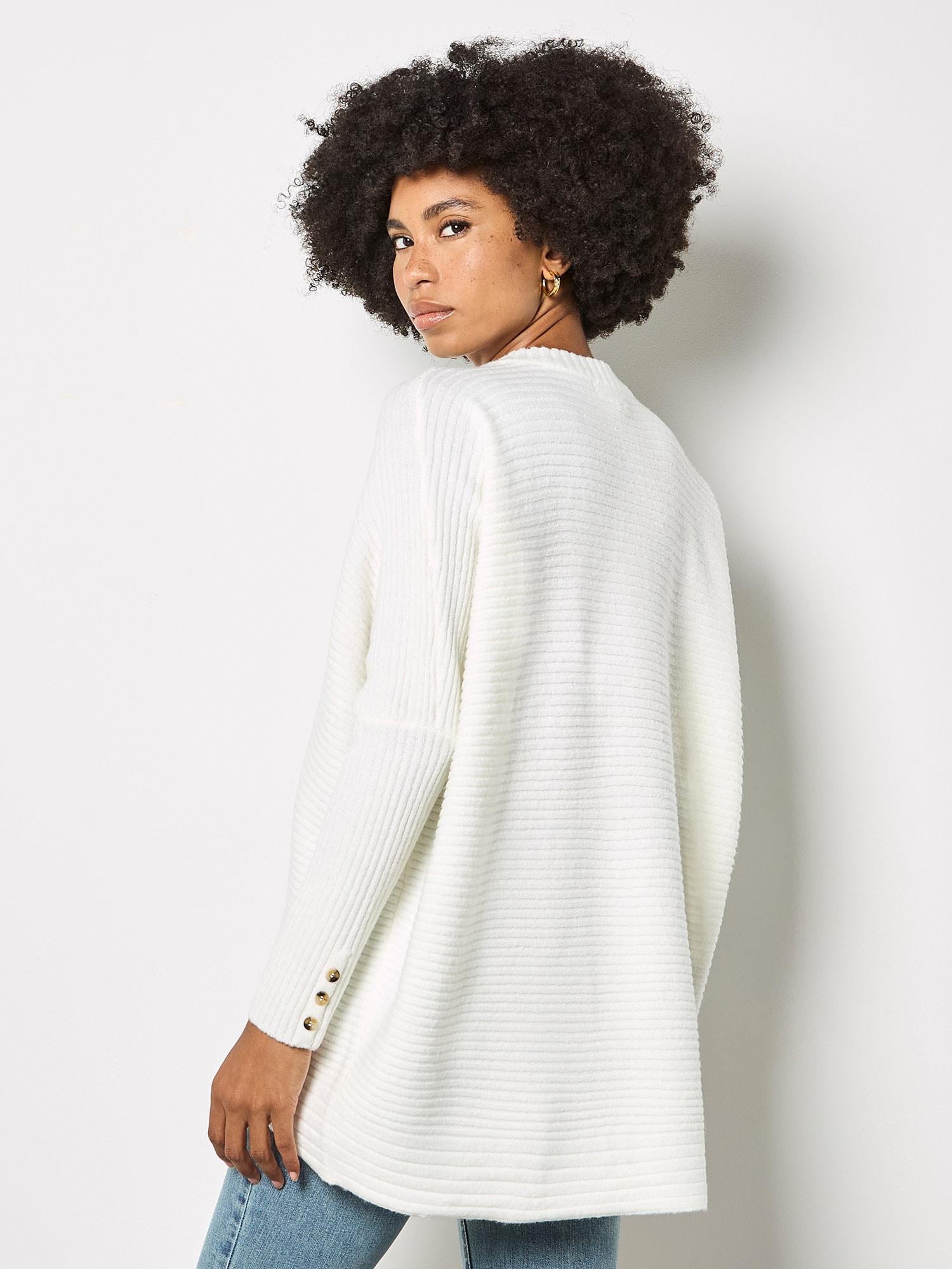 Apricot Fledermauspullover »Chevron-Strickpullover« mit Fledermausärmeln
