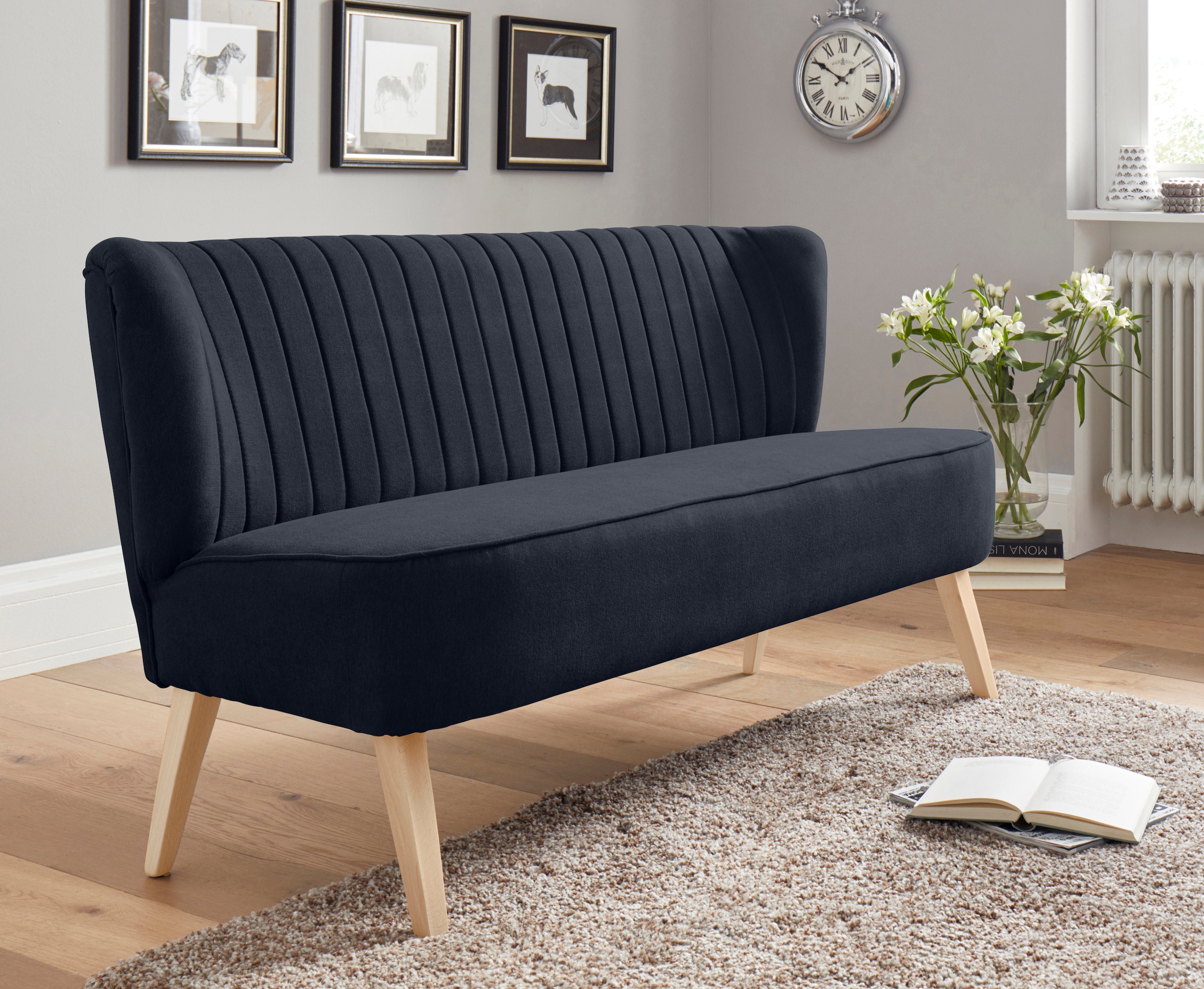 Home affaire 2-Sitzer "Campi" bequemes Küchensofa, frei im Raum stellbar