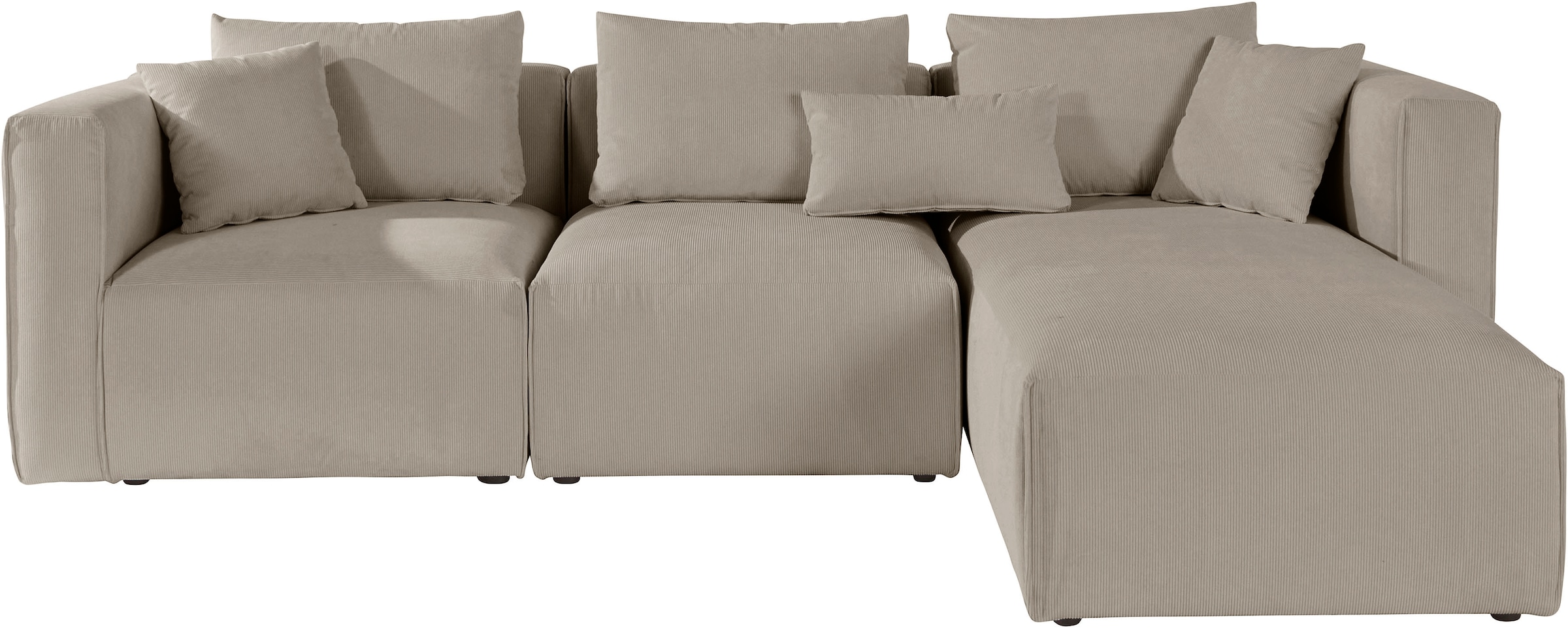 Home affaire Ecksofa "Comfine L-Form", zusammengesetzt aus Modulen, 3 Bezug günstig online kaufen