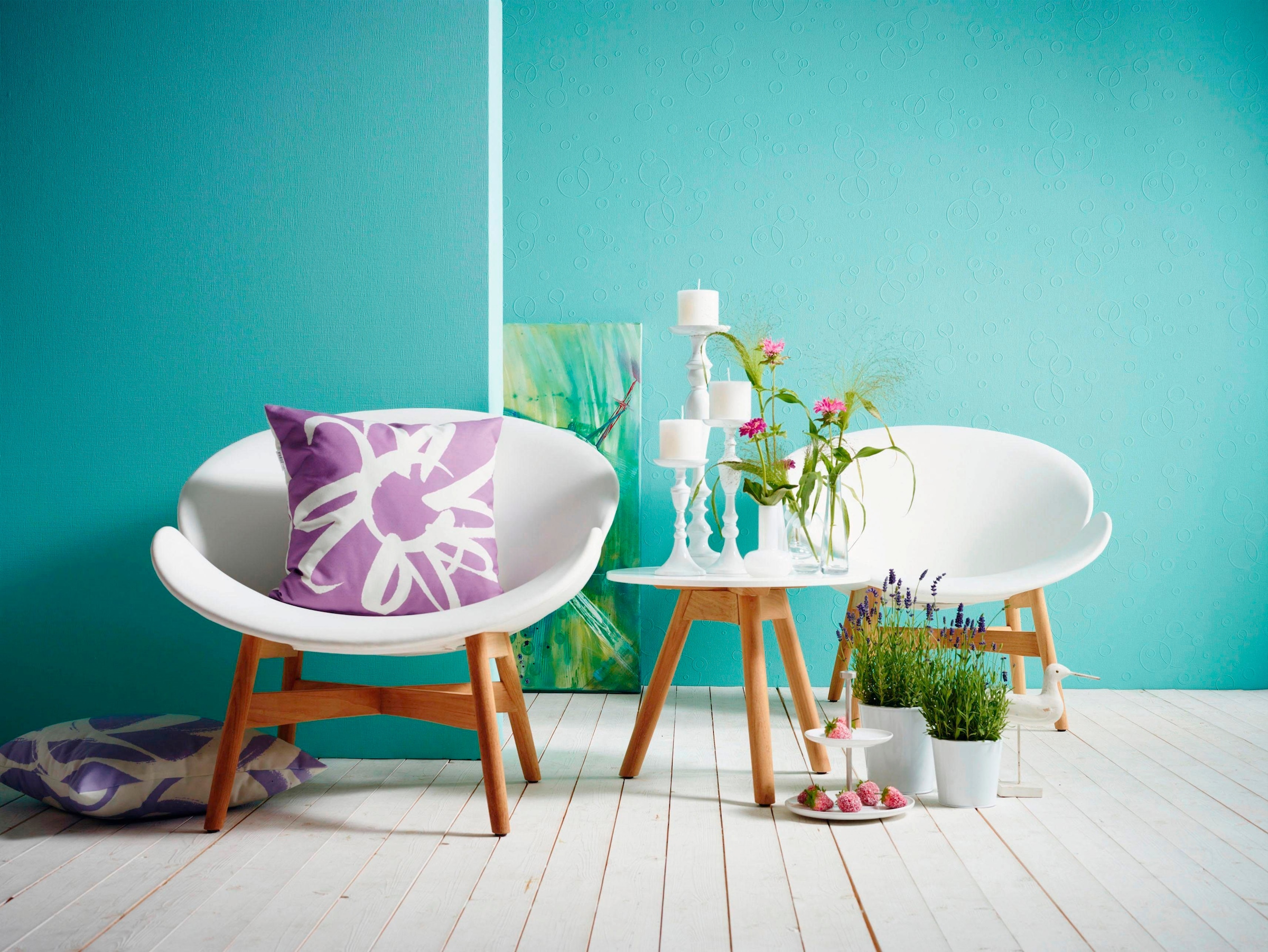 A.S. Création Vliestapete »Meistervlies« einfarbig | uni | unifarben leicht strukturiert Tapete einfarbig Überstreichbar Tapeten Wohnzimmer Schlafzimmer Design