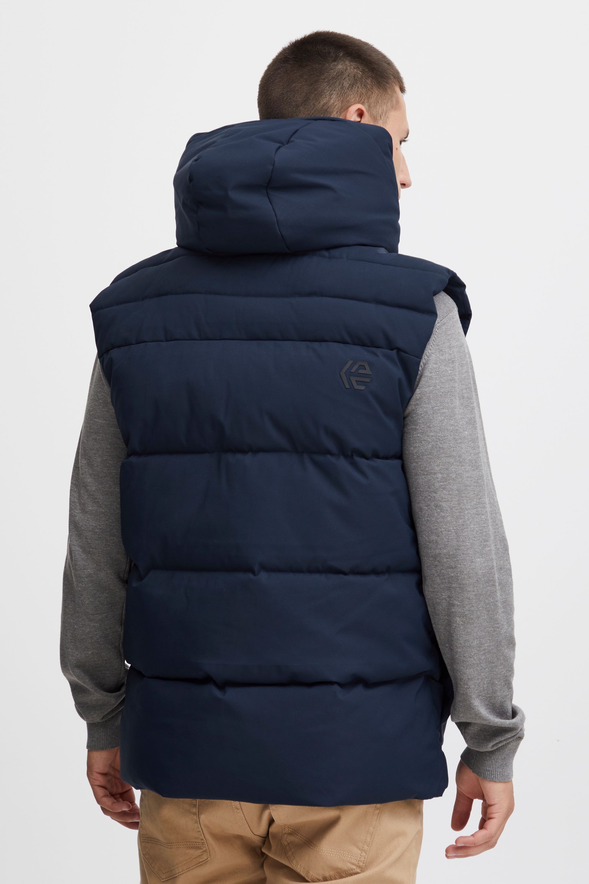 INDICODE IDFlikko Quilted Vest Men Navy Size S 3