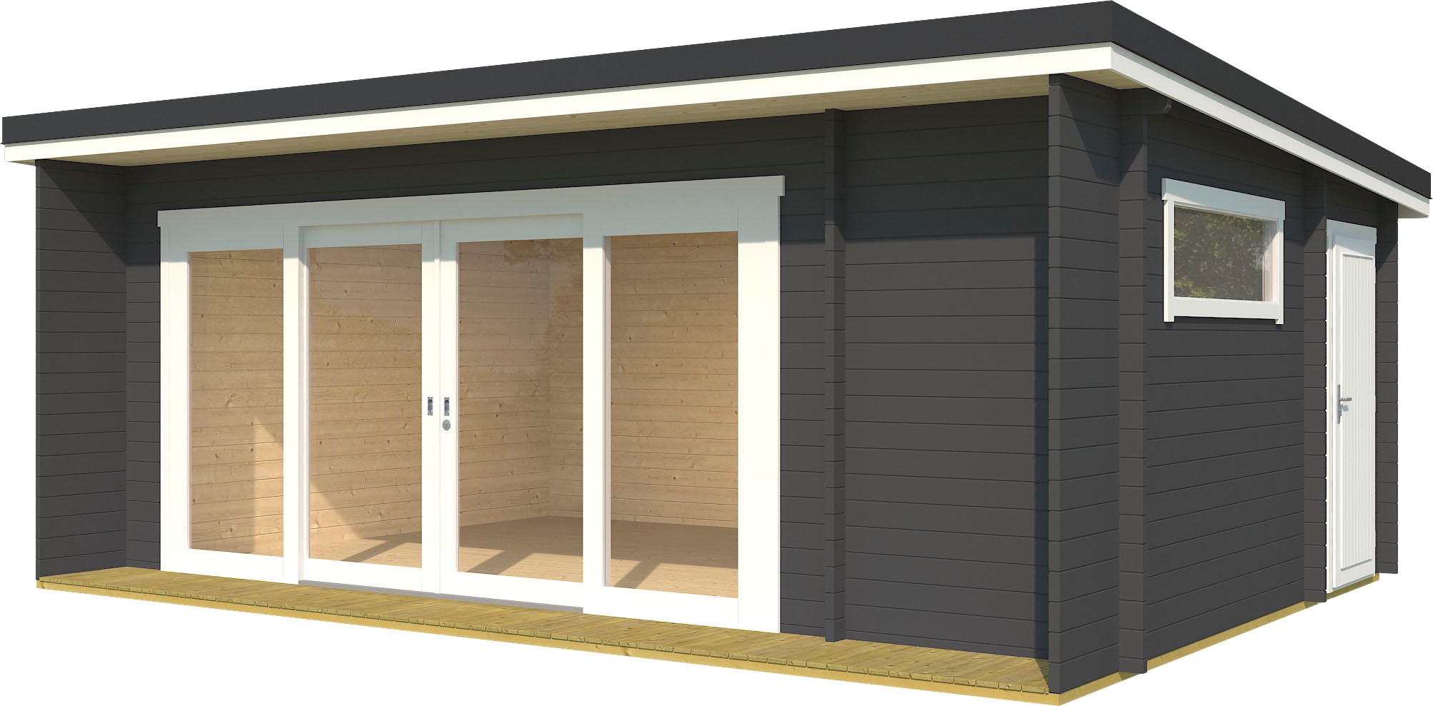 Gartenhaus LASITA MAJA, grau, Holzwerkstoff, Gartenhäuser, "JAVA"