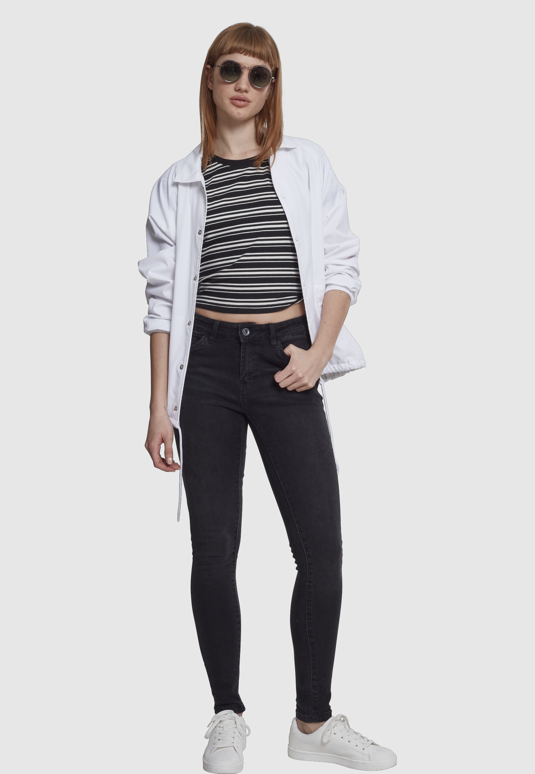 URBAN CLASSICS Funktionsmantel »Urban Classics Damen Ladies Coach Jacket«