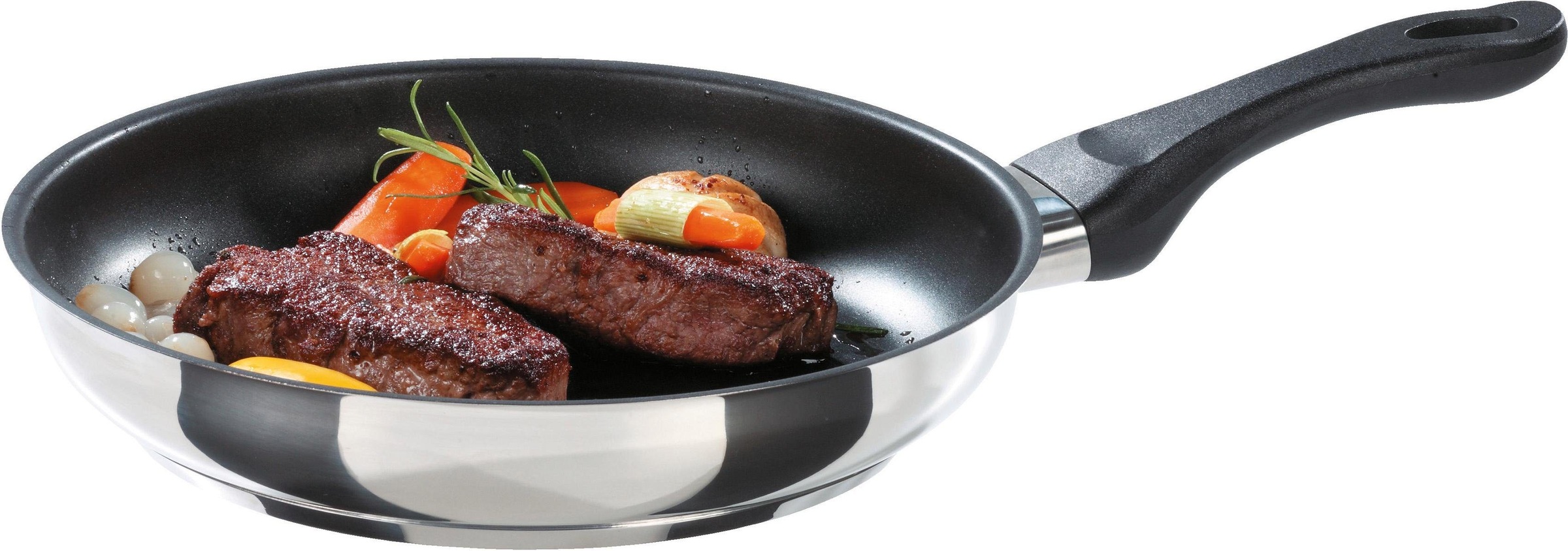 GSW Bratpfanne "Century" Edelstahl 18/8 1 Stk. tlg. Induktion günstig online kaufen