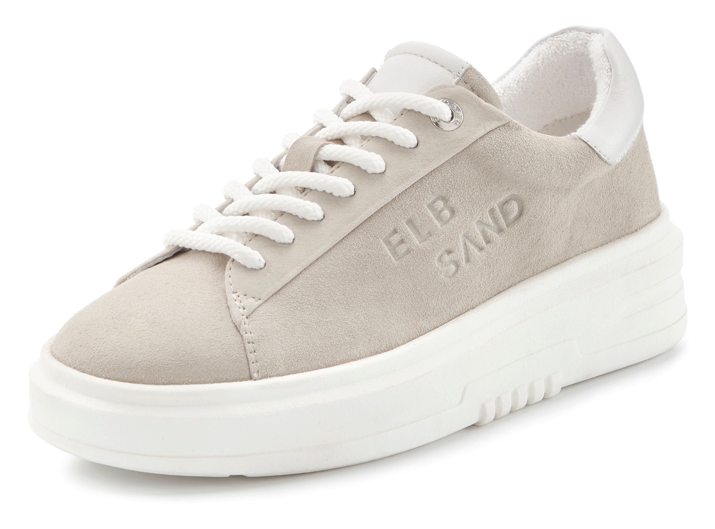 Thumbnail - Elbsand Sneaker "Schnürschuh, Turnschuh, Schnürhalbschuh, Freizeitschuh" aus Leder mit modischer Plateausohle