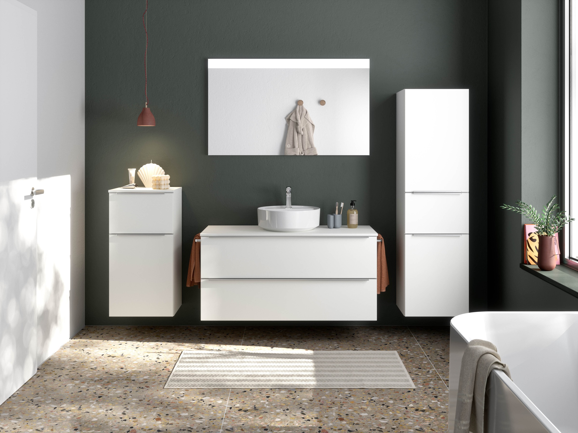 nobilia Badmöbel-Set "Alvene", (4 St., vormontiert, mit Soft-Close), inkl. günstig online kaufen