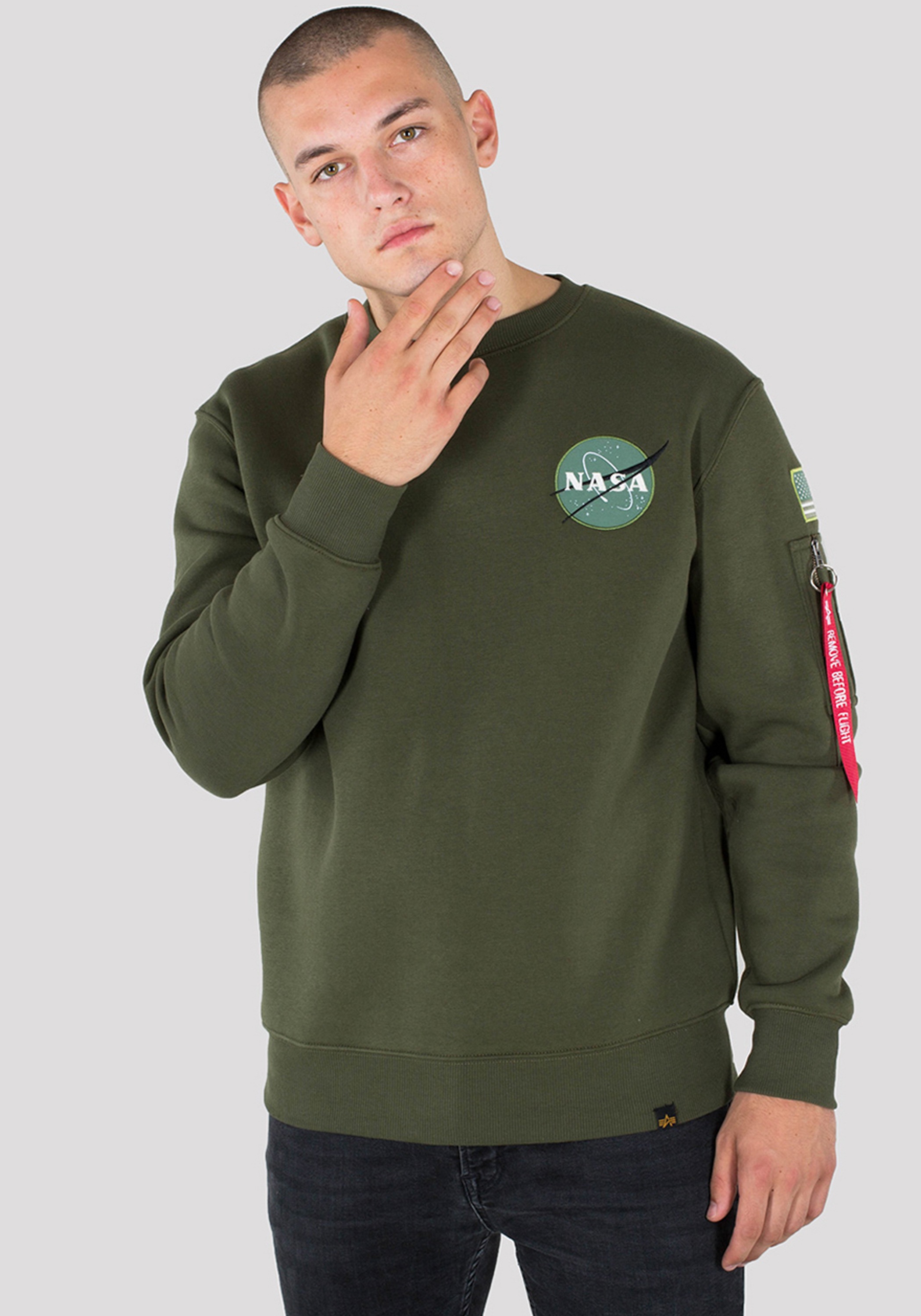 Alpha Industries Sweater "Alpha Industries Men - Sweatshirts Space Shuttle günstig online kaufen