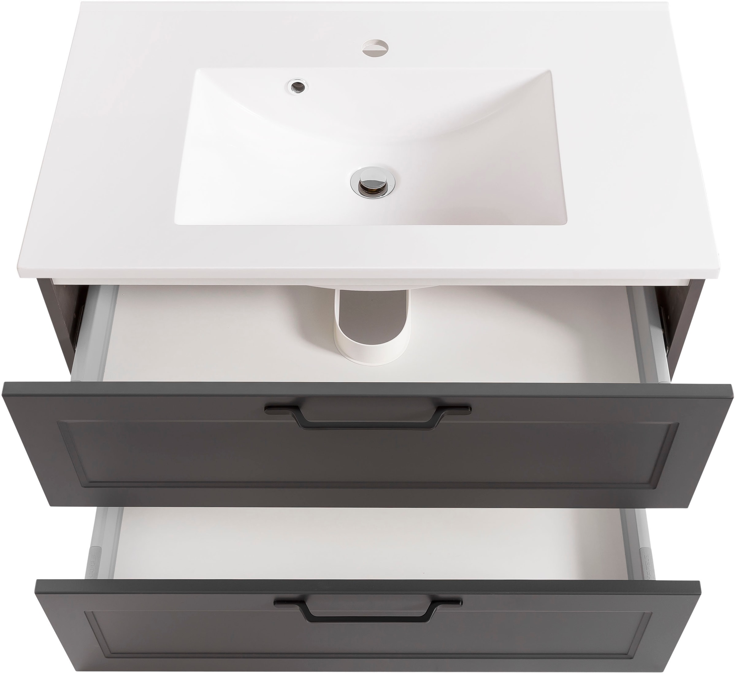 welltime Waschtisch »Lana«, Badmöbel inkl. Waschbecken, 80 cm breit