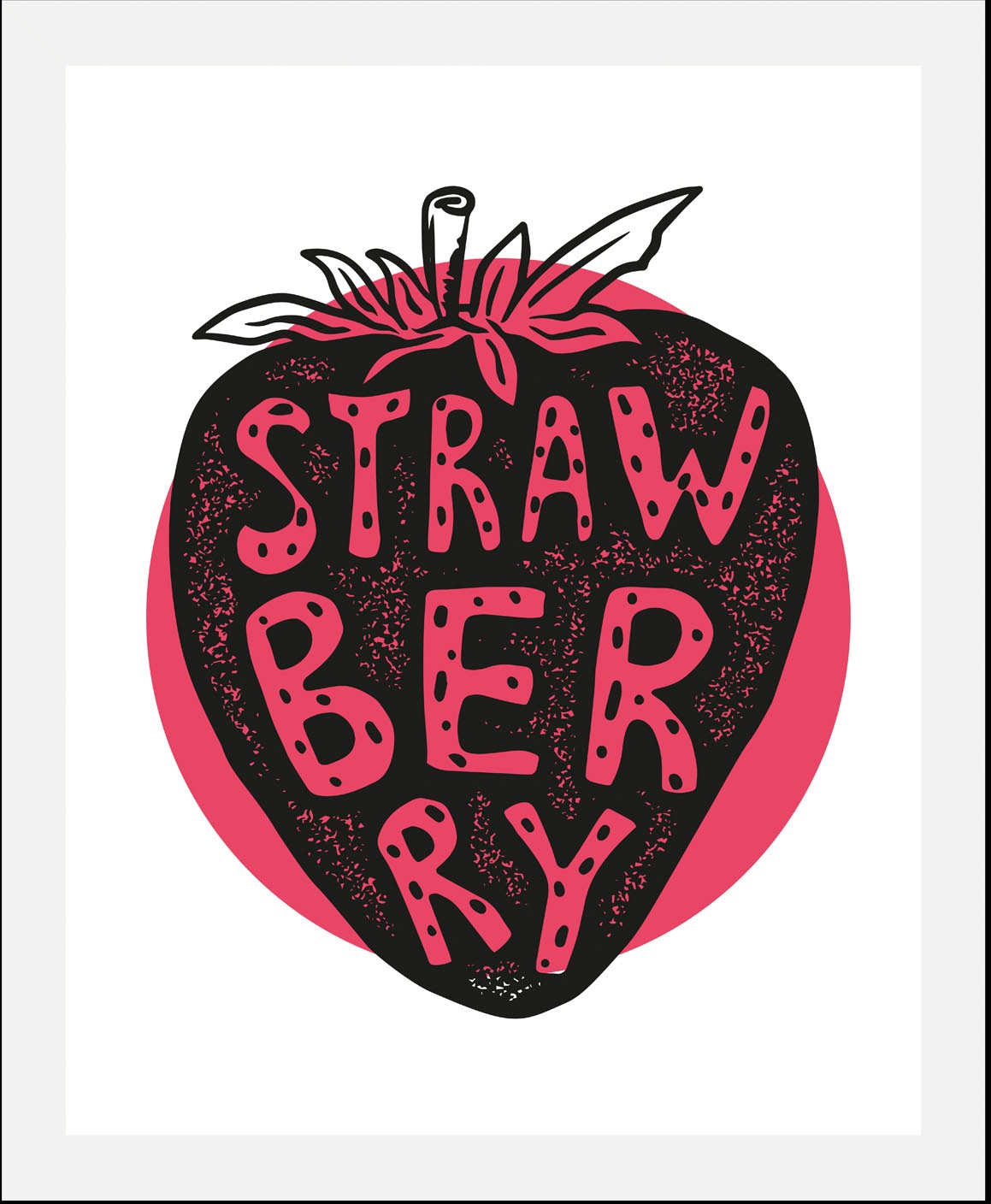 queence Bild "Strawberry", Obst-Obst Bilder-Essen-Lebensmittel-Art-Kunst, ( günstig online kaufen
