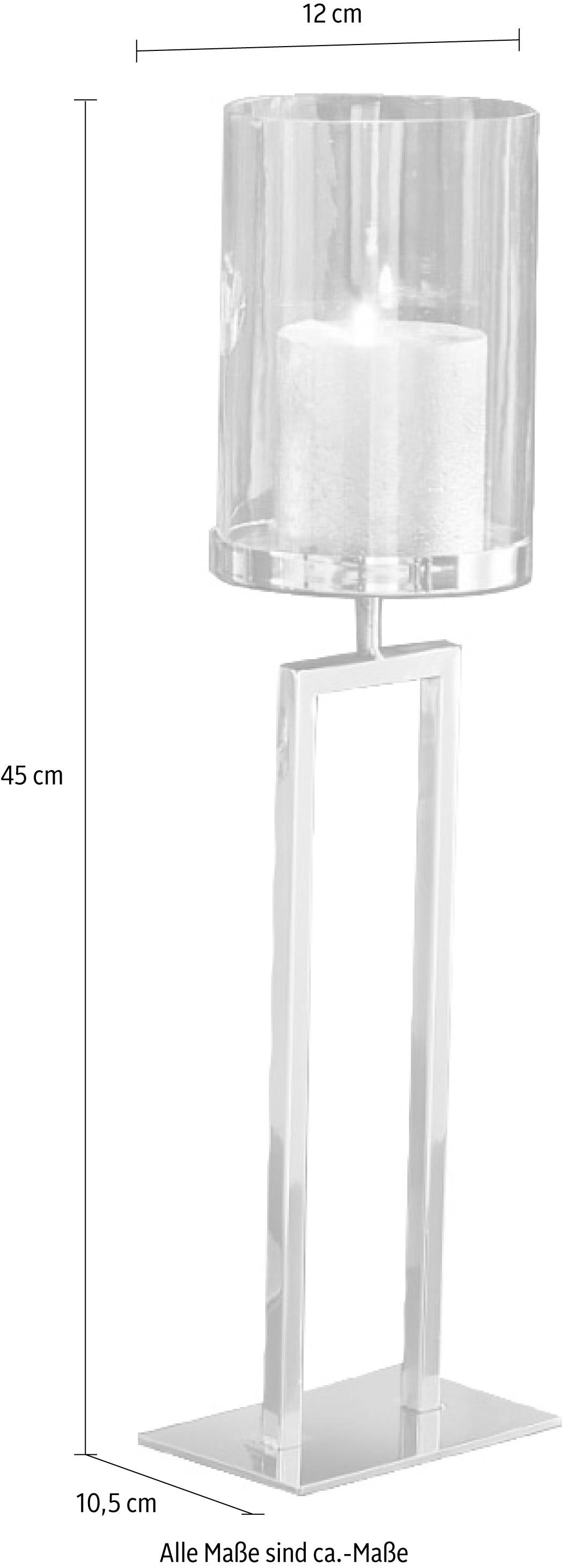 Schneider York«, Bodenwindlicht Stahl und bestellen Kerzenhalter Glas | »New aus BAUR