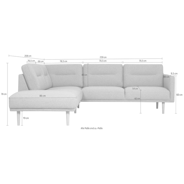 andas Ecksofa »Brande«, in skandinavischem Design bestellen | BAUR