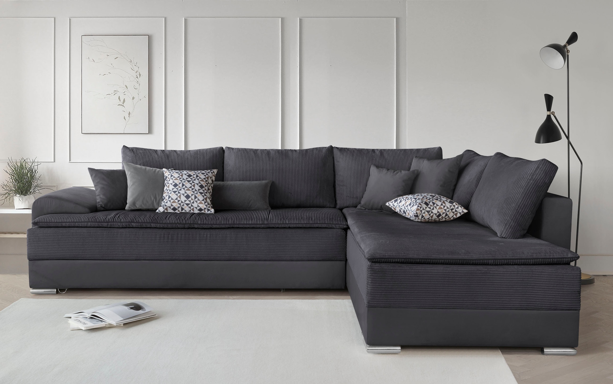 INOSIGN Ecksofa "Boxspringbett Night & Day L-Form mit Dauer-Schlaffunktion günstig online kaufen