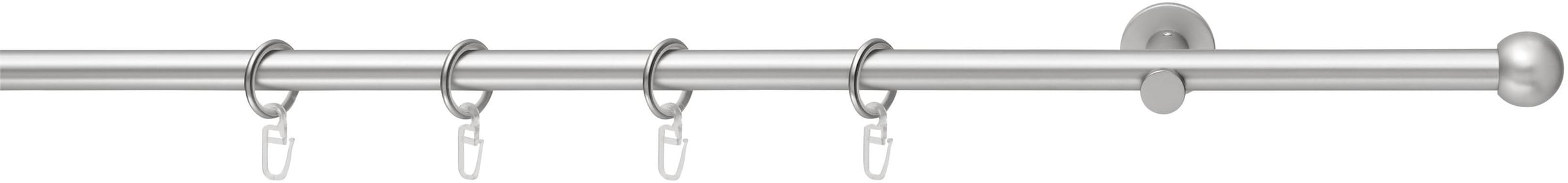 Good Life Gardinenstange "BOLA" Ø 16 mm 1 läufig-läufig Fixmaß mit Ringen günstig online kaufen