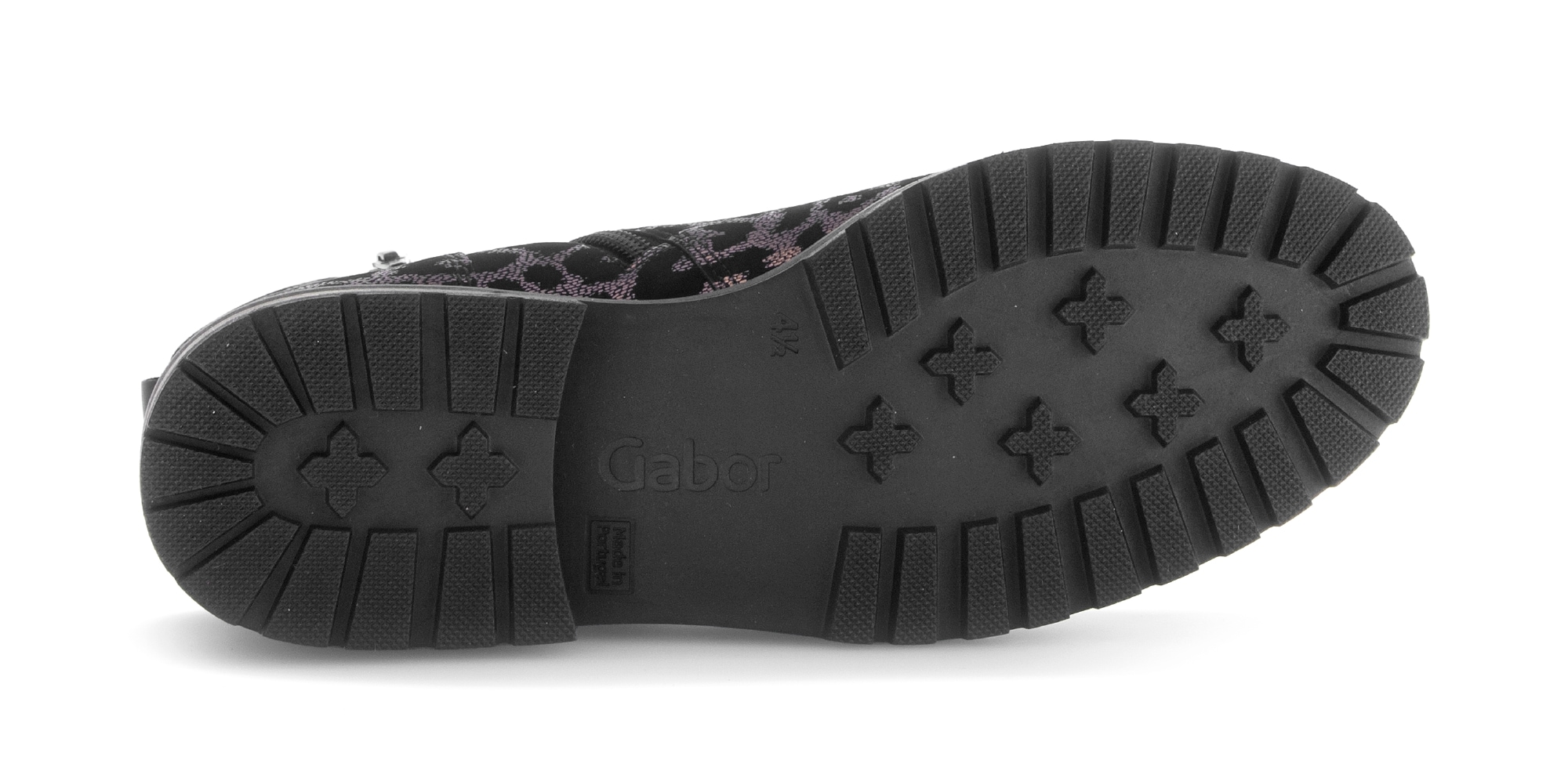 Gabor Schnürstiefelette »PISA«, Blocakabsatz, Schnürboots im Animal-Look, Komfortweite H