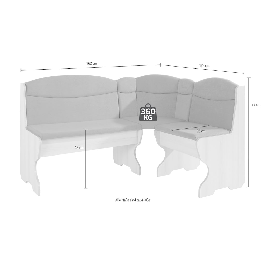 INOSIGN Eckbankgruppe »Apollon 1«, (Set, 4 tlg.)