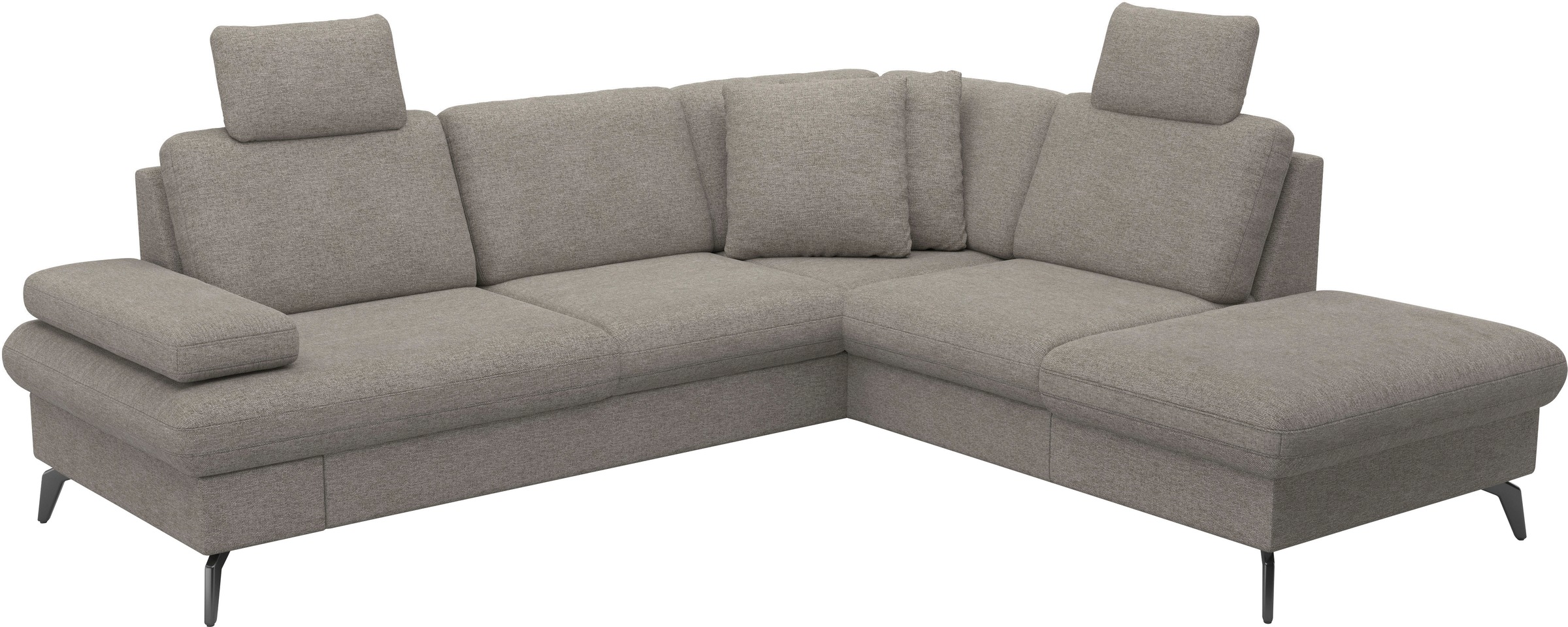 sit&more Ecksofa »Morris Jubi L-Form«, inkl. Armteilfunktion und 1 Zierkissen, wahlweise mit Bettfunktion